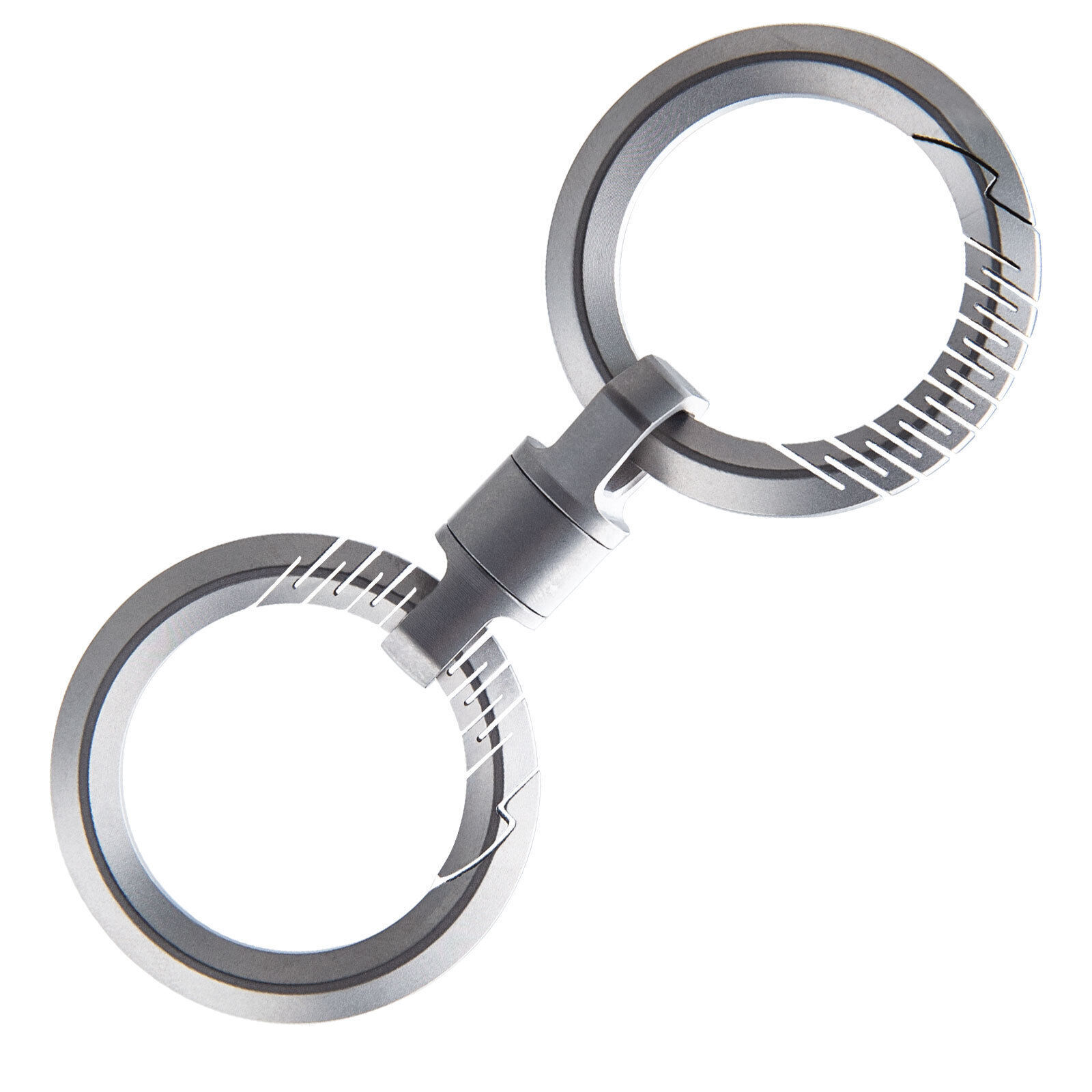 360° Flexible Rotation TC4 Titanium Car Key Hoop Ring EDC Keychain Buckle Tools