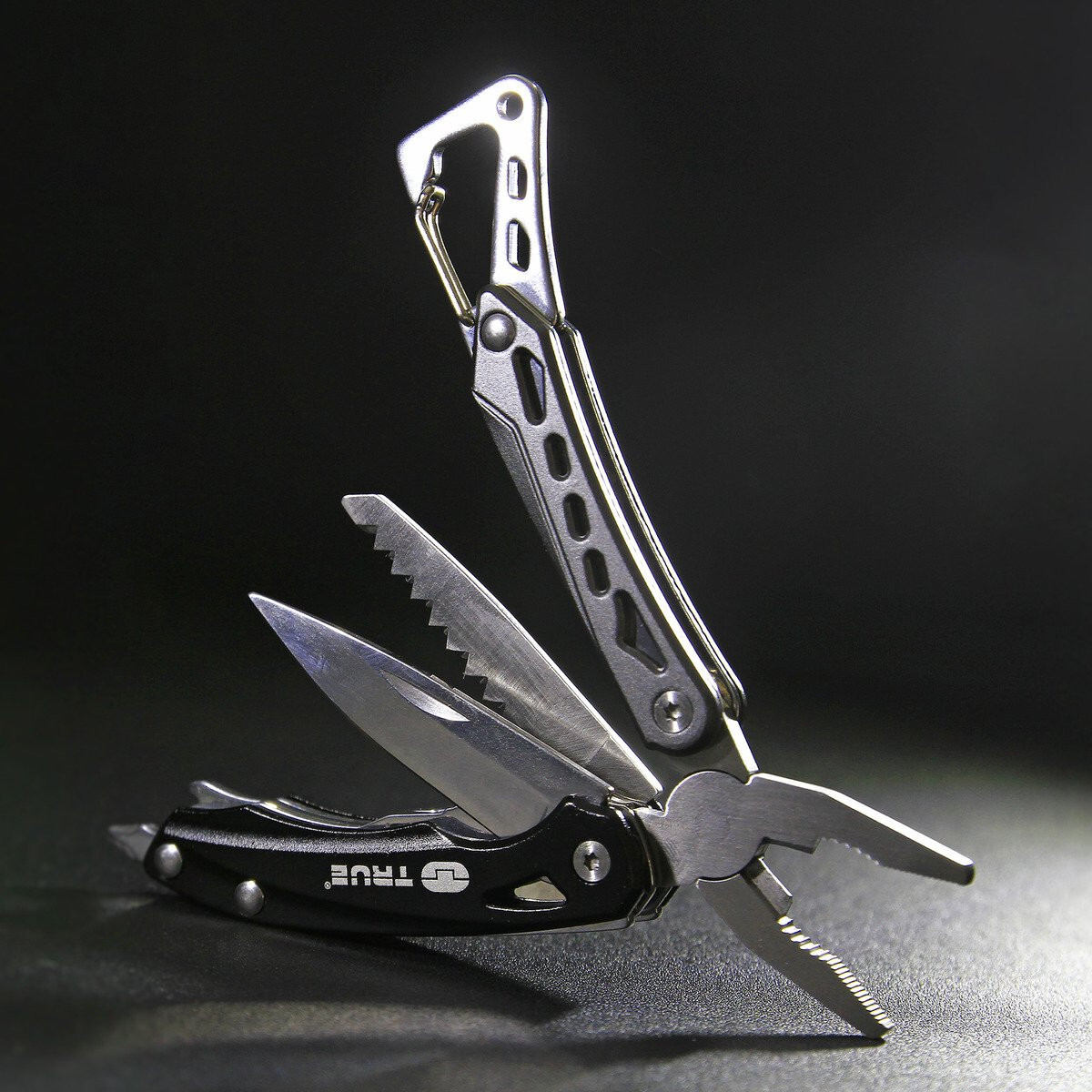 True Utility TU180F Seven Multi-Tool Saw Knife wire cutters Pliers Screwdriver