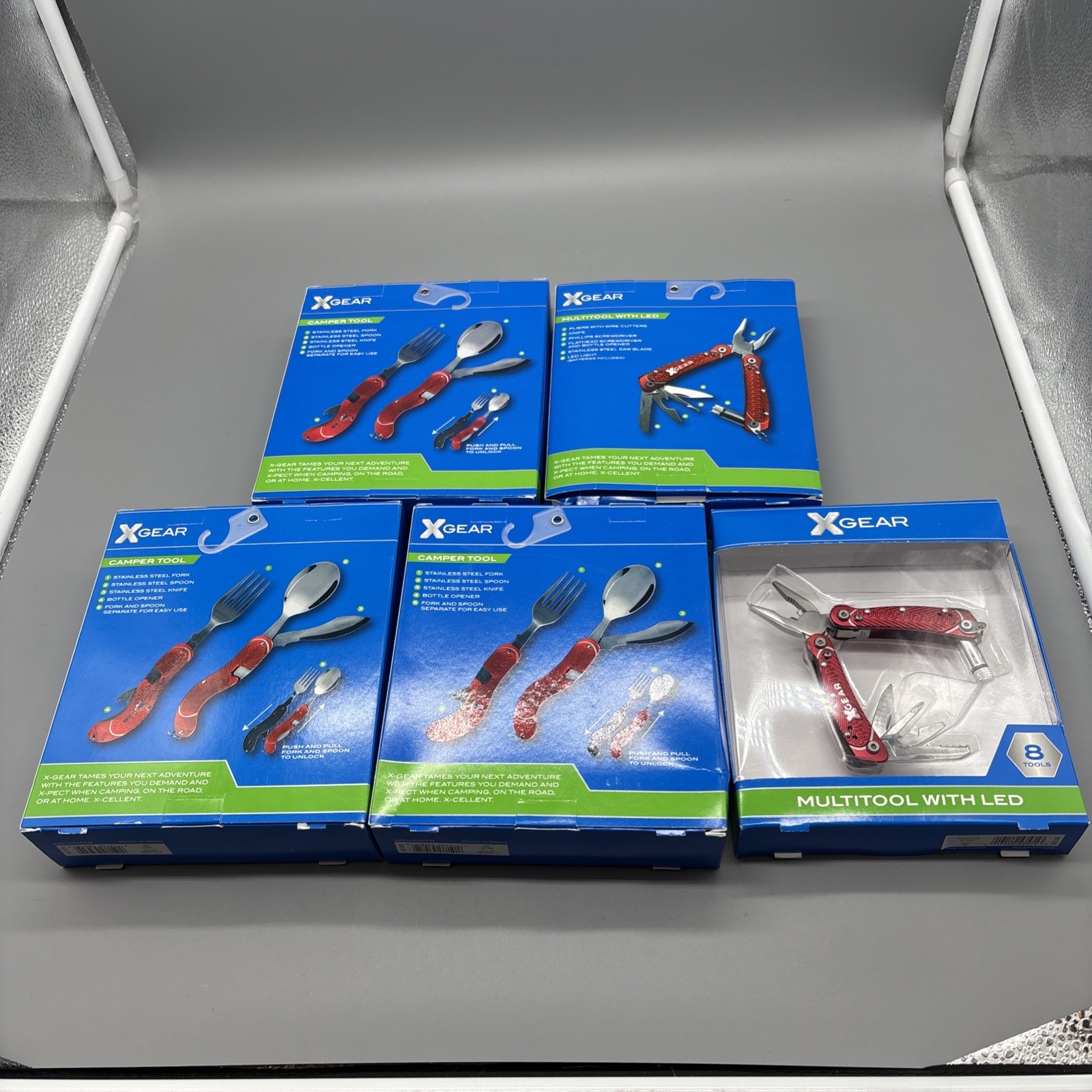 Lot Of (5) Camping Multitool X Gear