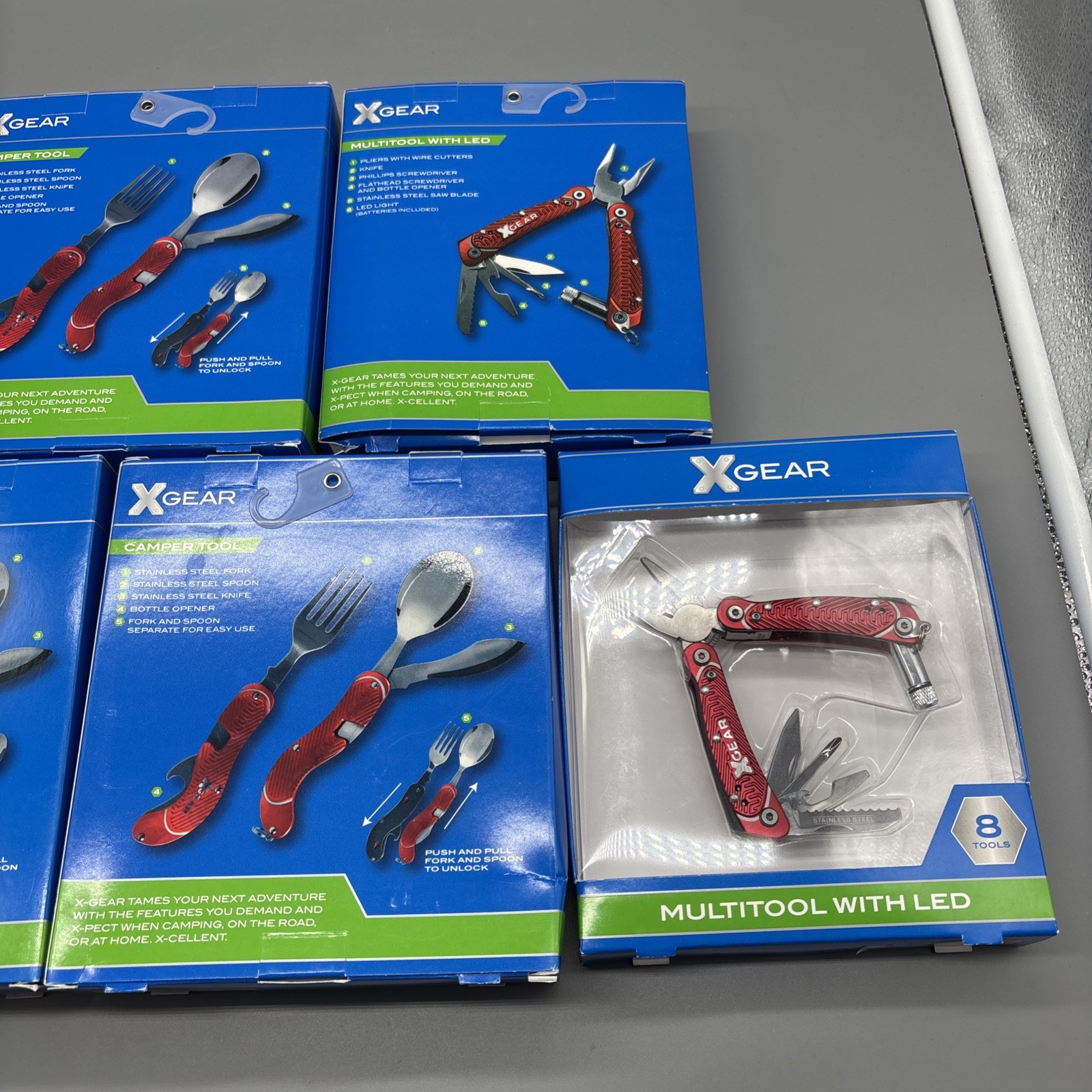Lot Of (5) Camping Multitool X Gear