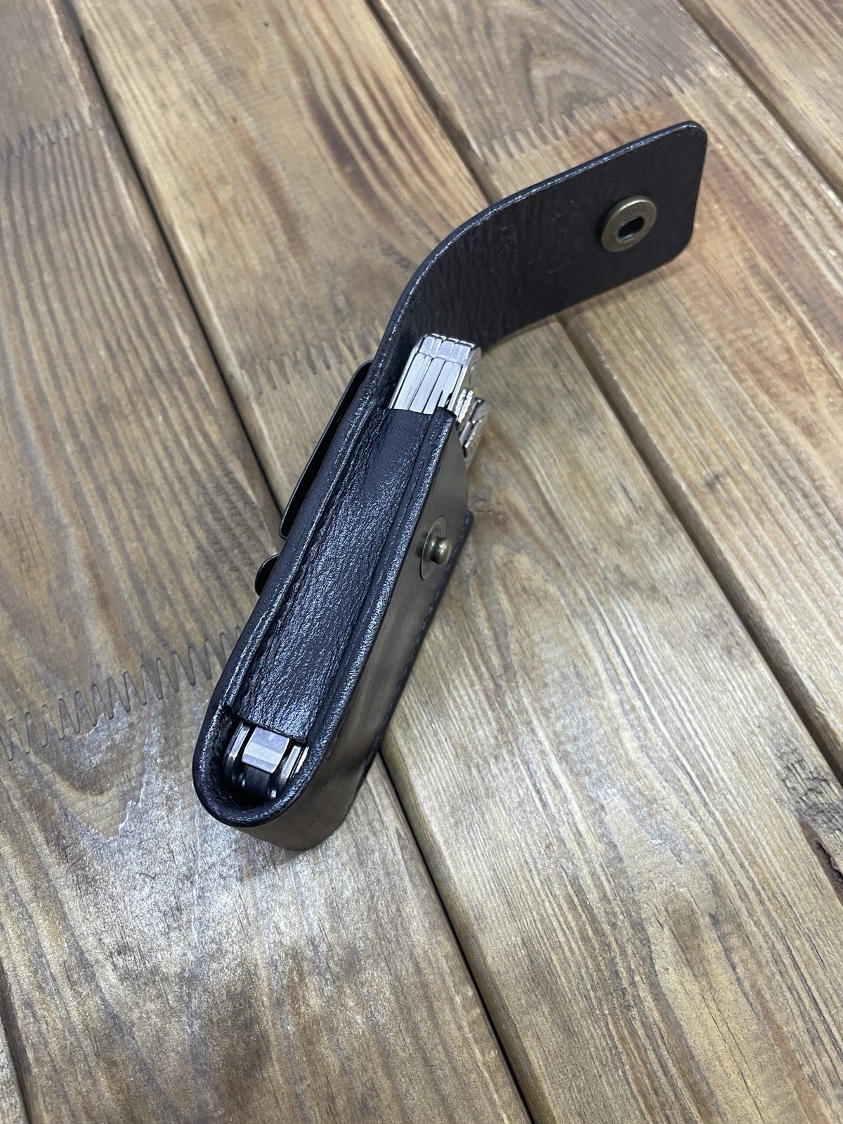 Leather Sheath for Victorinox SWISSTOOL SPIRIT With Belt clip