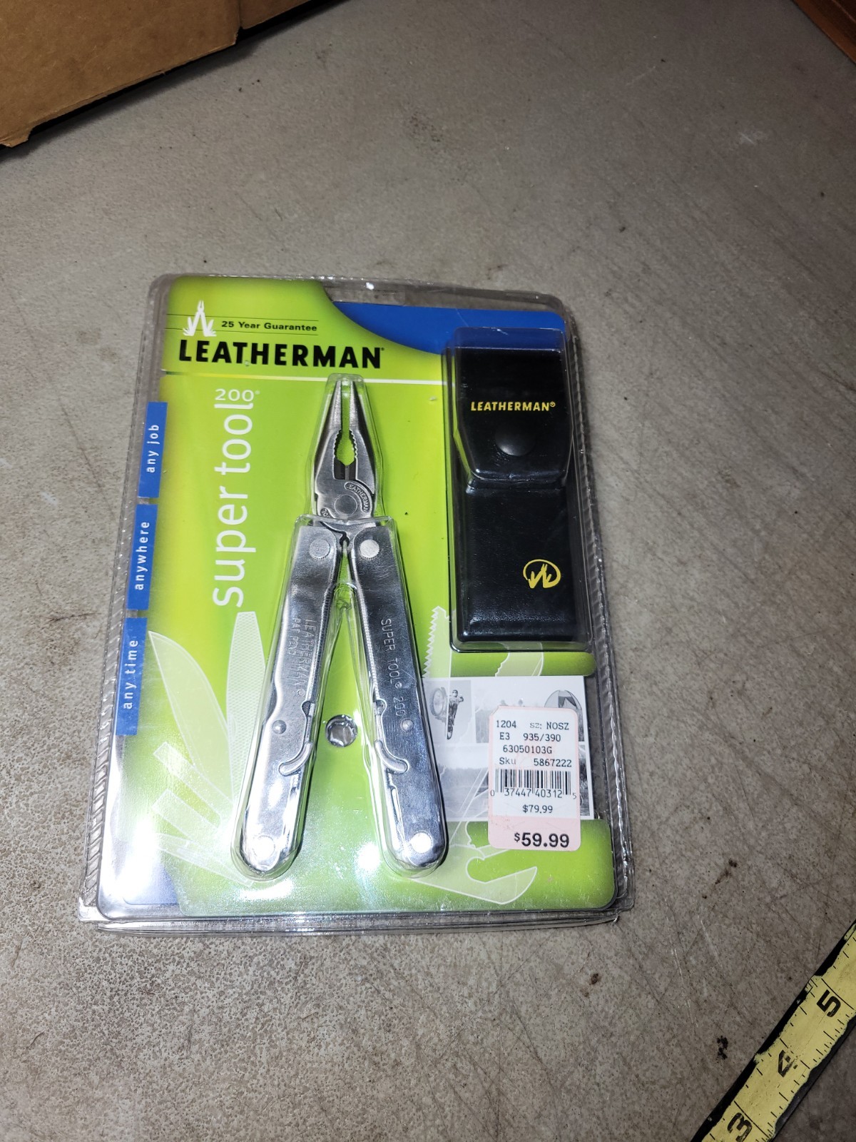 2nd 2001 Leatherman Super Tool 200 unused store display pack multi-tool