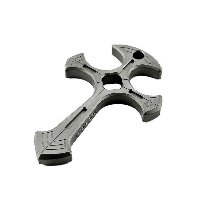 Metal CNC Cross Necklace Pendant Bead Outdoor Tools Keychain