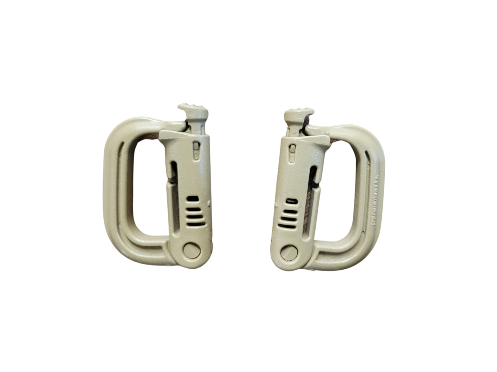USMC GrimLoc D-Ring Locking Carabiners, Coyote (10 Packl) *mocinc.1982*