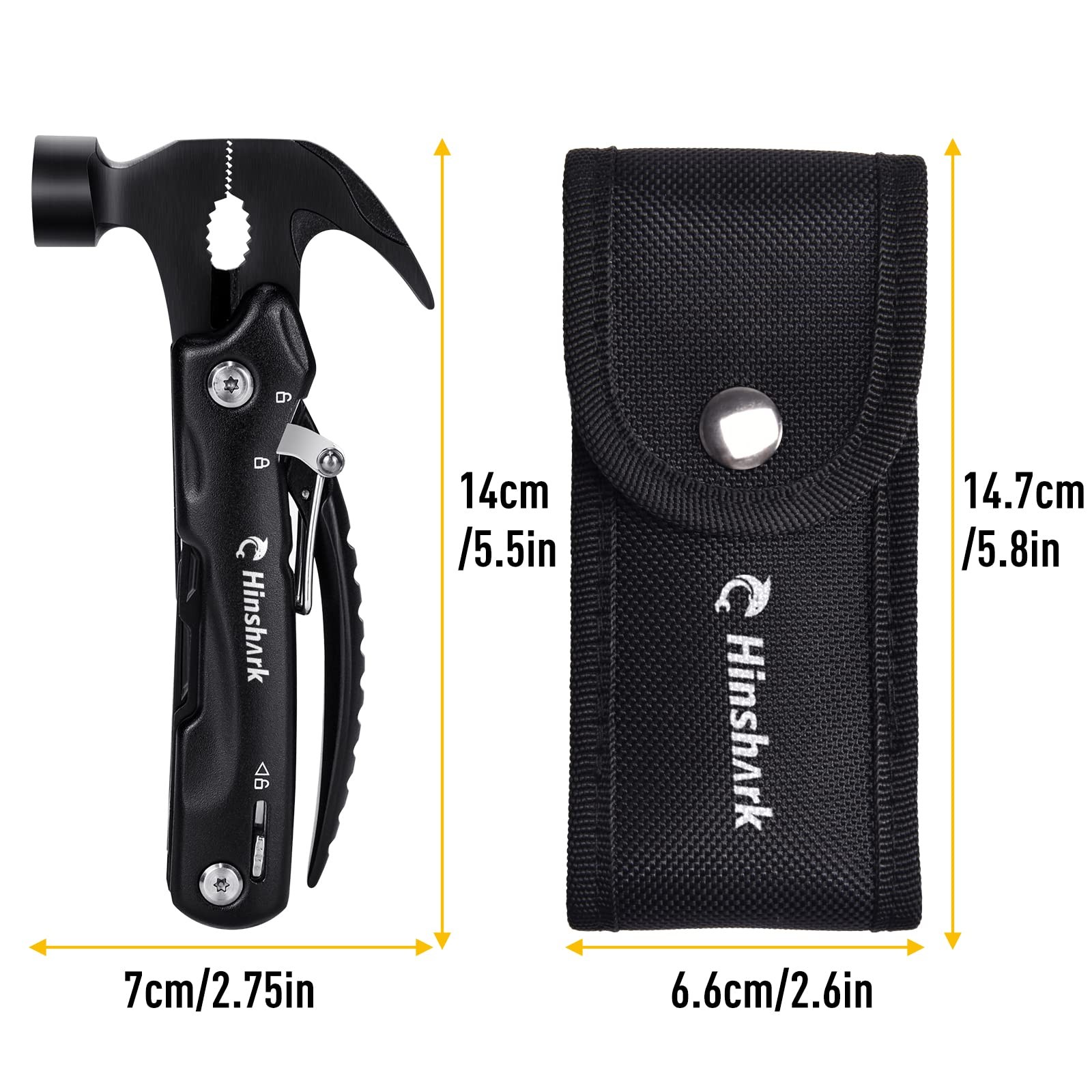 Martillo Multitool 12 En 1 Para Camping Regalo Para Hombre Y Abuelo Pro
