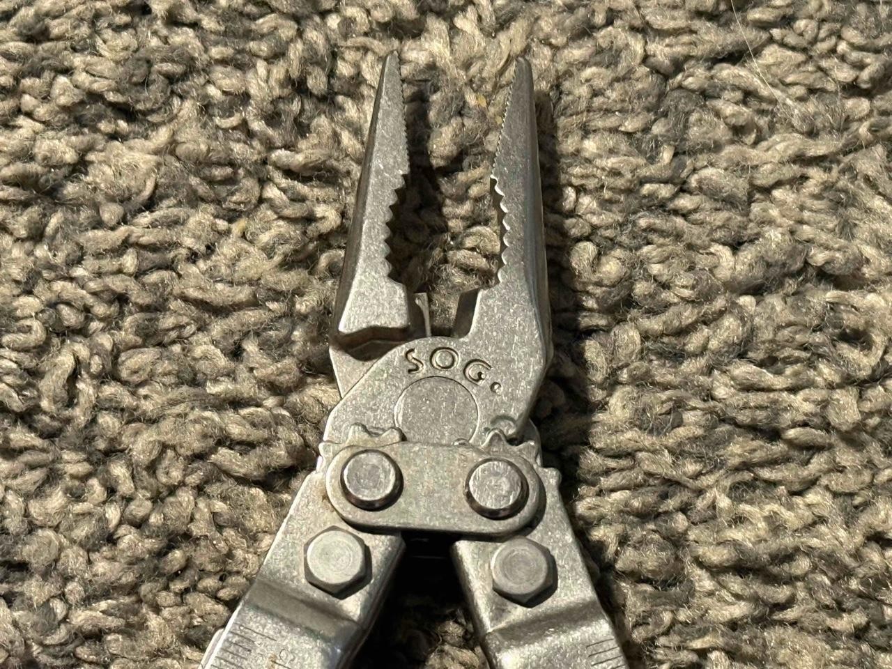 SOG Pocket Power Plier Folding Multi Tool Made in USA Discontinued Collectible