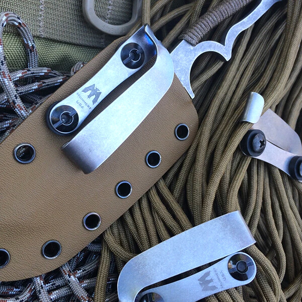 1pc Titanium Protective Clip Back Leather Clip Scabbard And Sheath Accessories