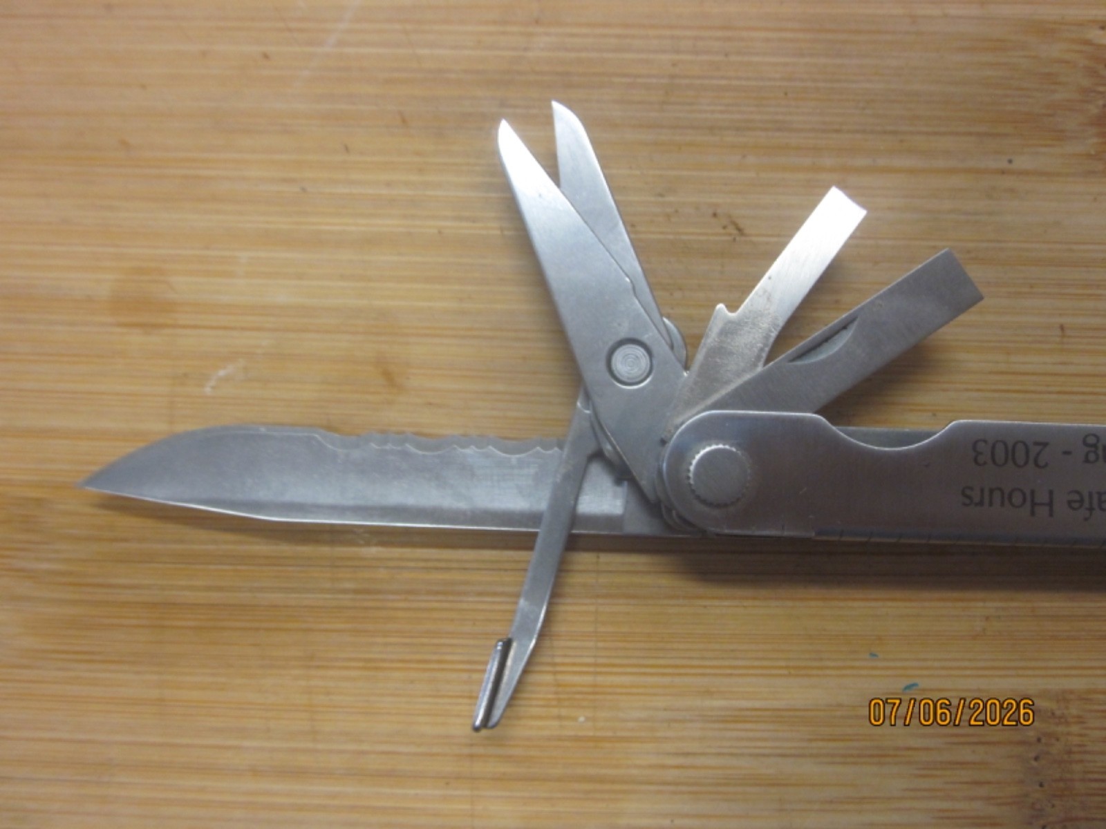 VTG LEATHERMAN PST II MULTI TOOL W/ORIGINAL LEATHER SHEATH, LOOKS UN-USED, 07-03