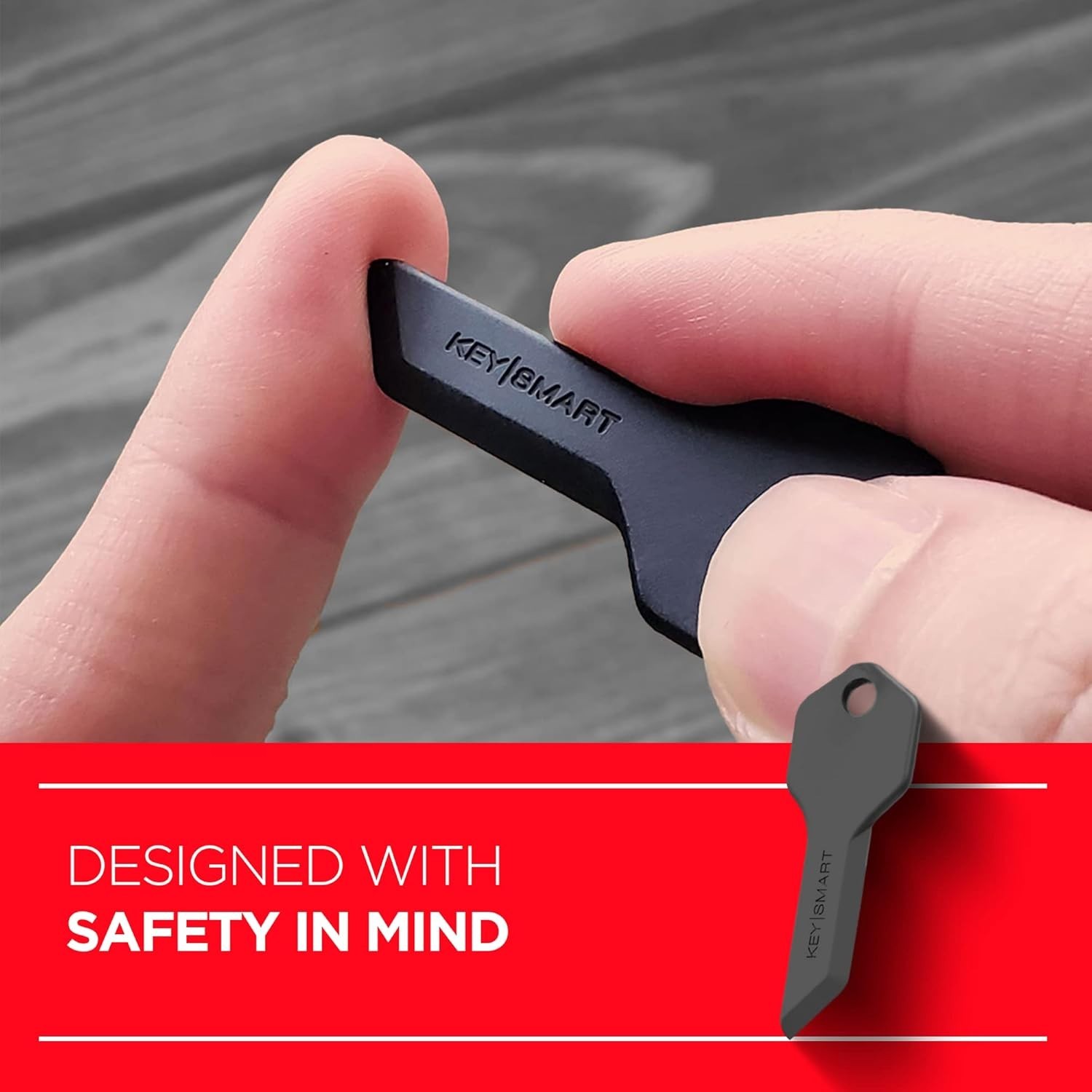 Keysmart Safe Box Opener – Key-Shaped Safe Package Opener for Everyday Carry, wi