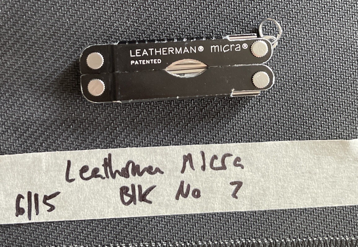 Leatherman Micra Multi-Tool Knife, Scissors- Black