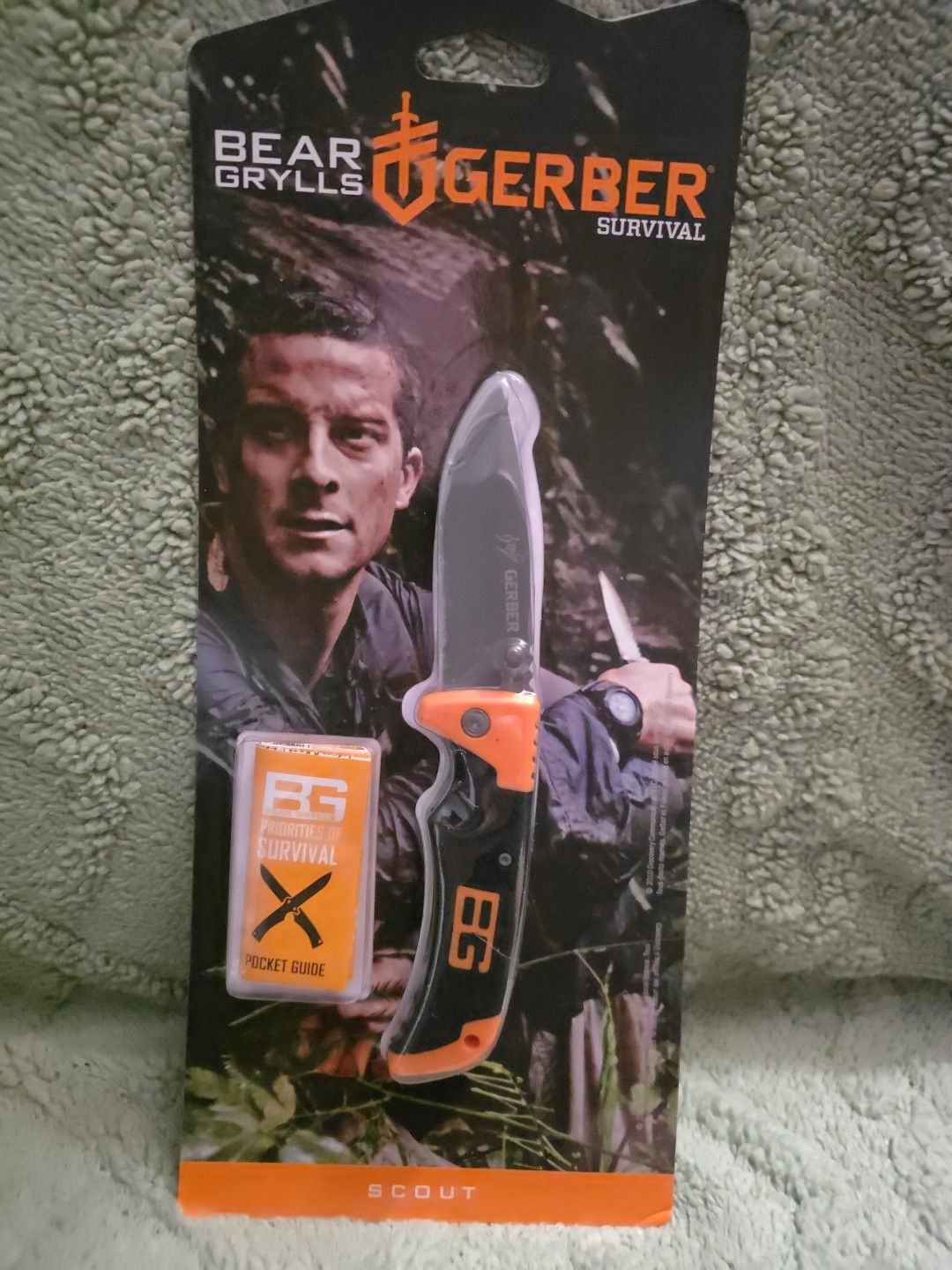 Bear Grylls Gerber Lock Back Survival Pocket Knife Scout