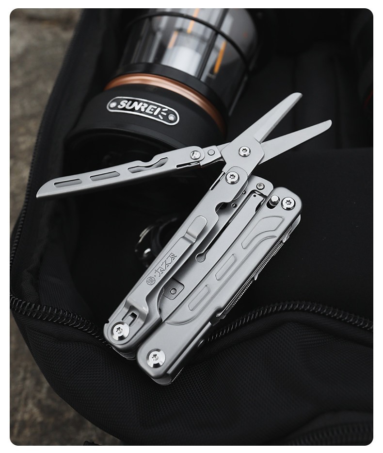 Stainless Steel Folding Multitool Pliers EDC Pocket Camping Outdoor Utility Tool