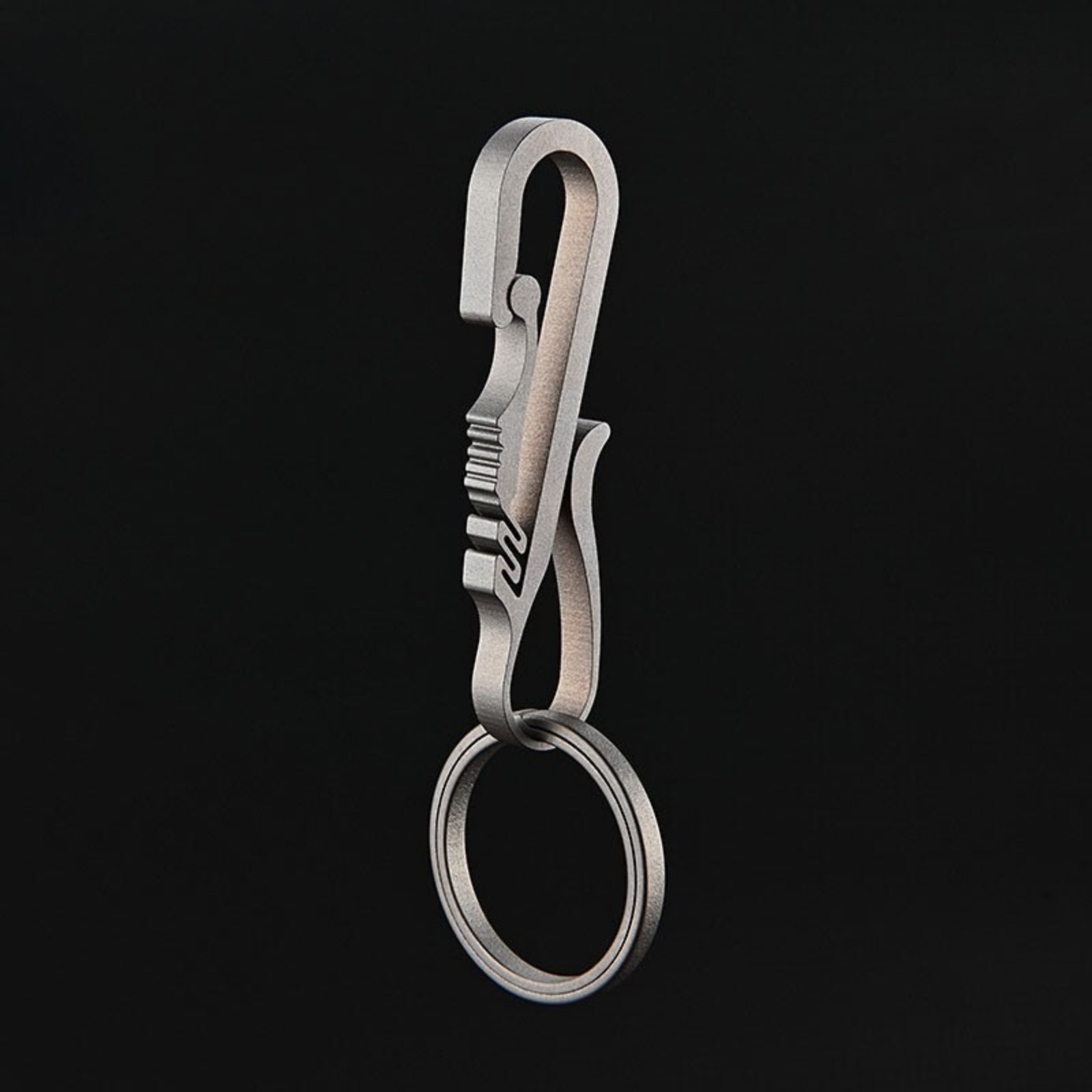 Titanium Alloy Key chain Carabiner with Key Ring Waist Hanging Buckle EDC Tool