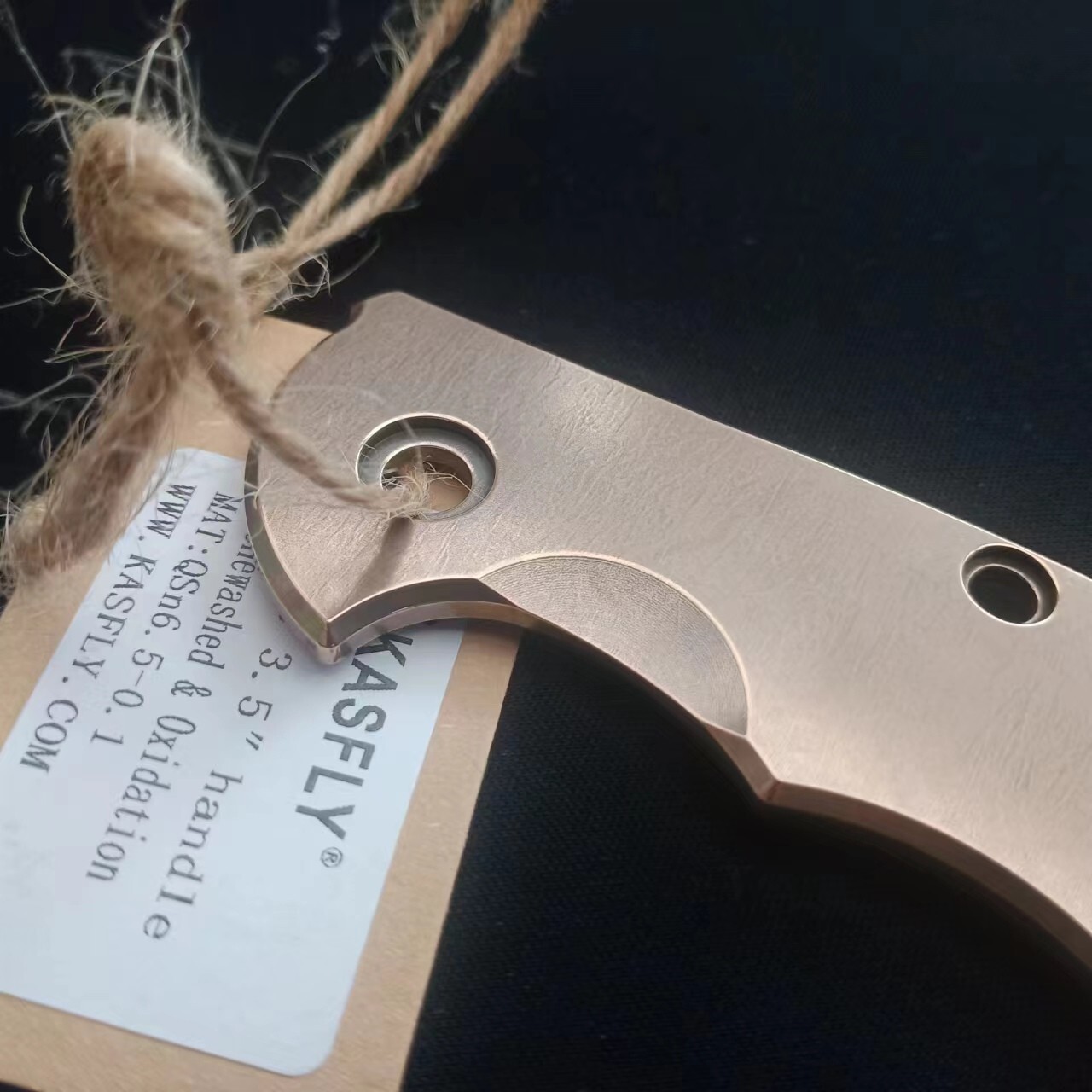 New 1PC Bronze Handle Scale for Rick Hinderer XM18 3.5”