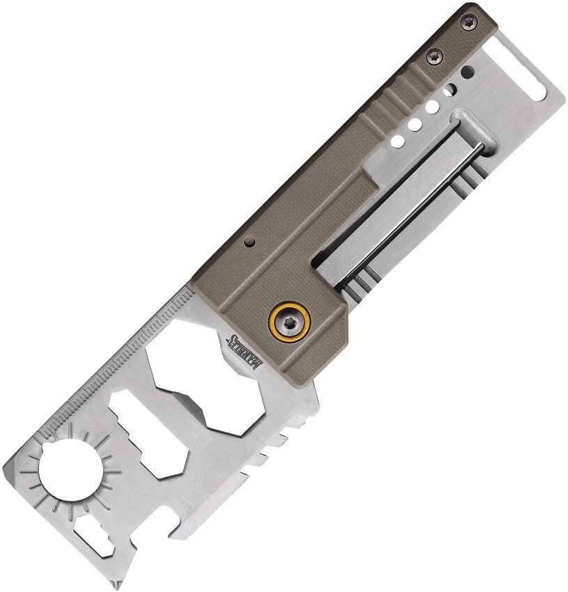 Marbles Multi Function Folder Tan Several Integrated Tools Ruler Money Clip
