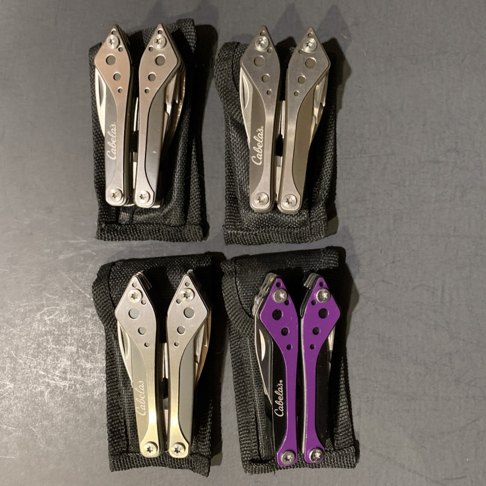 CABELA’S Multi Tool Stainless Lot Of 4 With Cases NEW