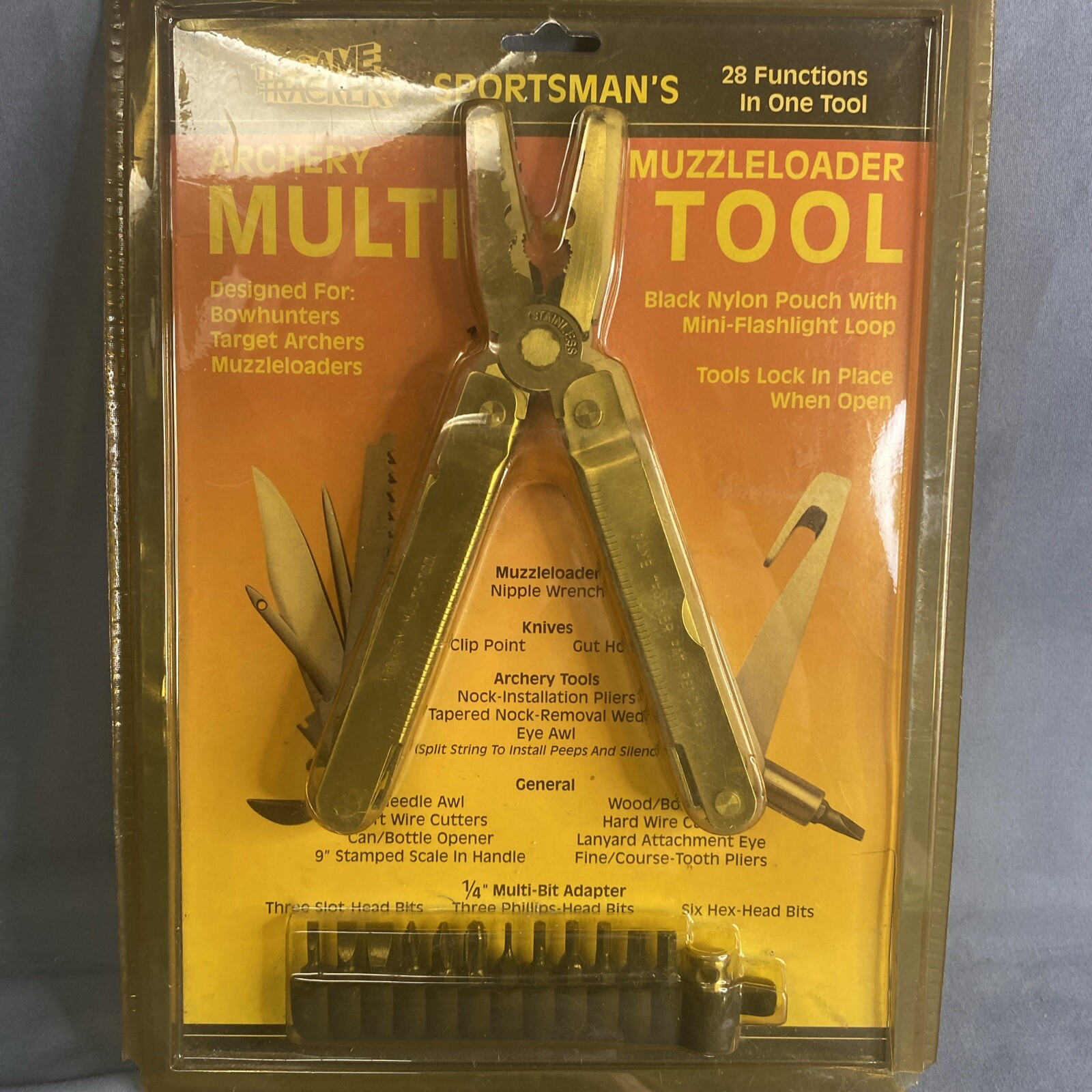 Game Tracker Sportsman’s Archery Muzzleloader Multi-Tool New In Package