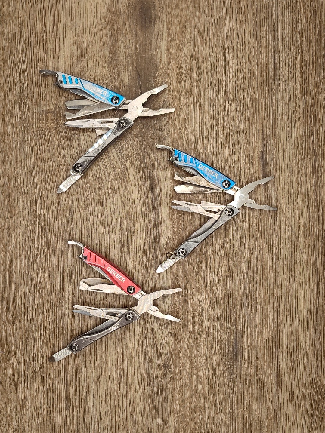 Lot F 3 Gerber Dime Mini Multi-Tool Knife Pliers Scissors Driver