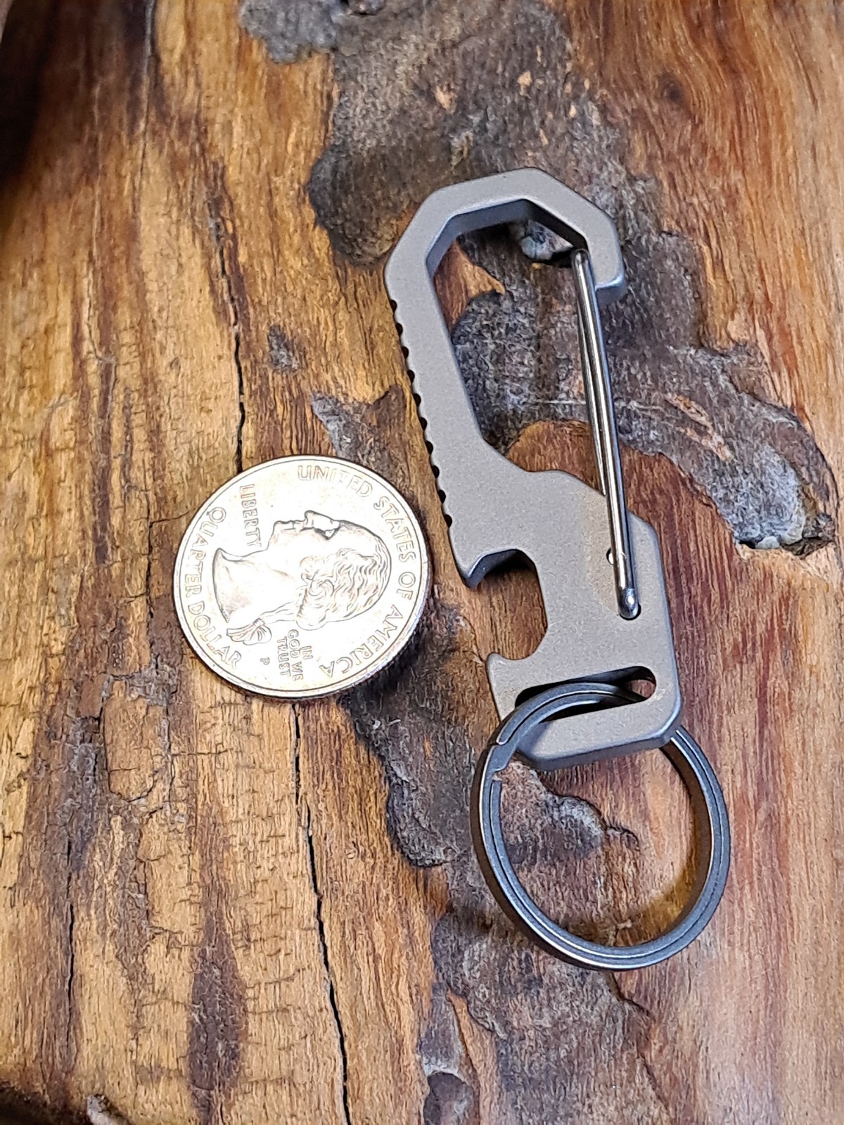 Hiking Series Pro Titanium Carabiner Keychain Multi-Tool