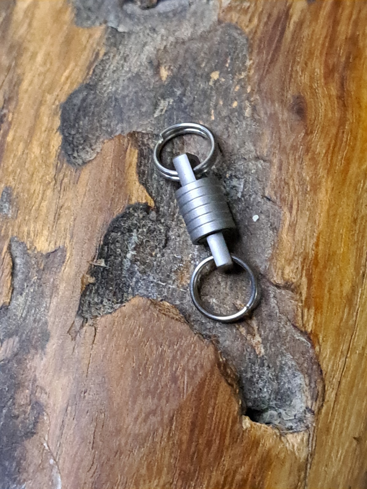 Super Mini Titanium Swivel With 10mm Titanium Keyrings