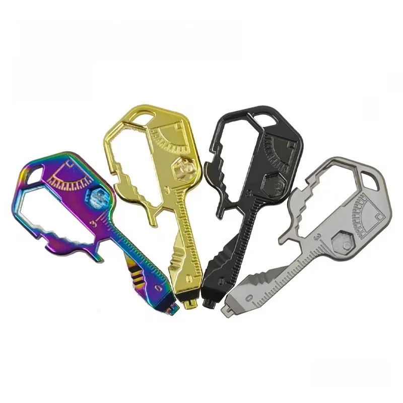 24 in 1 Multifunction Key Tool Combination Stainless Steel Pendant Mini Portable