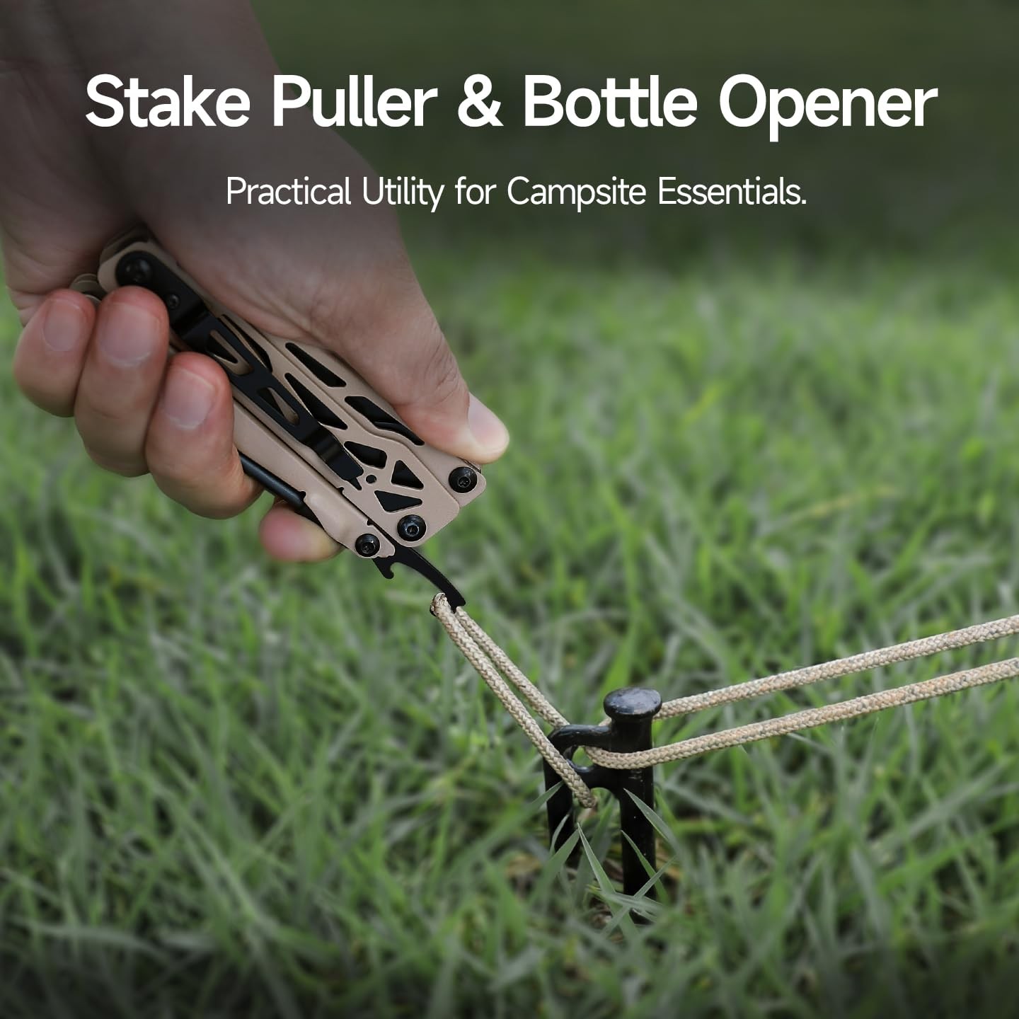 Camper CP10 Multitool，12-in-1 Multi tool with Scissors, Fire Starter, Tent St…