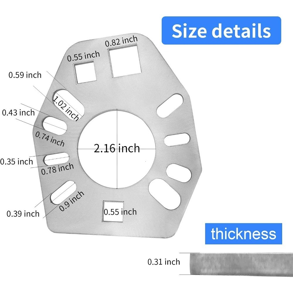 Stainless Steel Pinion Yoke Wrench Tool, Universal Fit for Sockets with 1/2 Inch