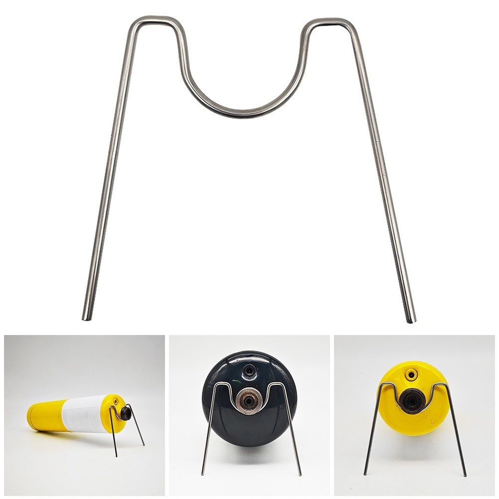 Durable Gas Tank Stand Canister Holder Stainless Steel Gas Cylinder Holder Outdoor