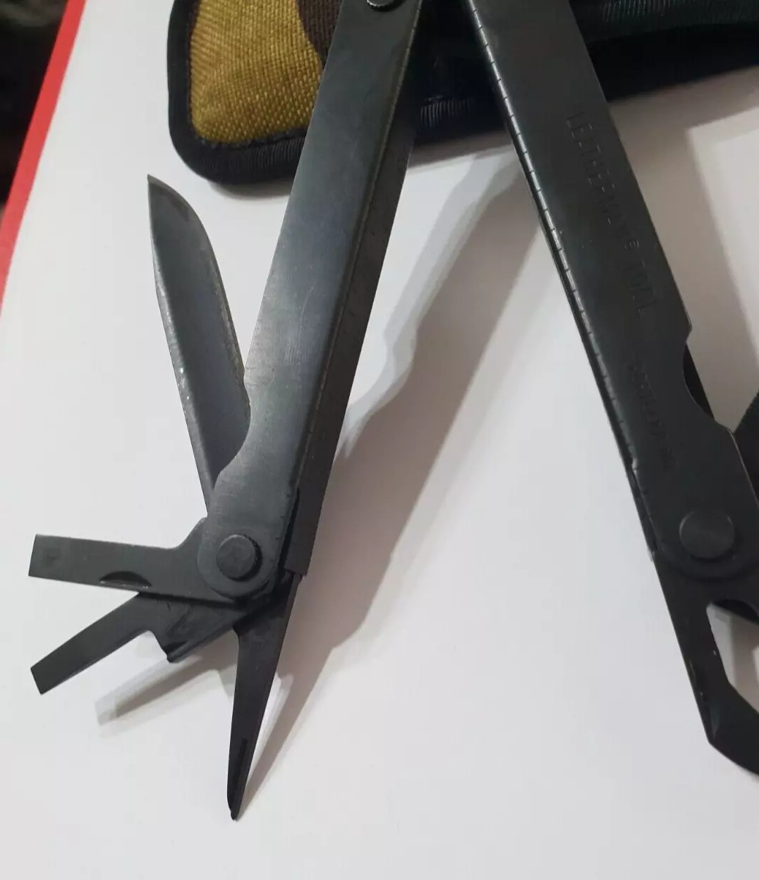 🔥 Leatherman PST Black Rare Camo Sheath Retired Multi Tool Collectable