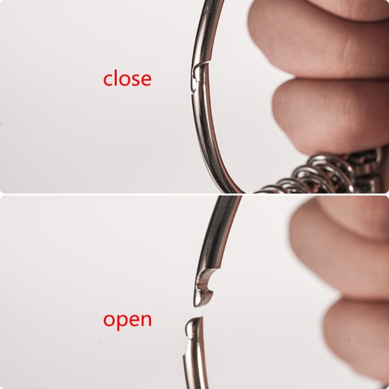 Portable Key Management Holder Keyring Heavy Duty Keychain Holder for Office