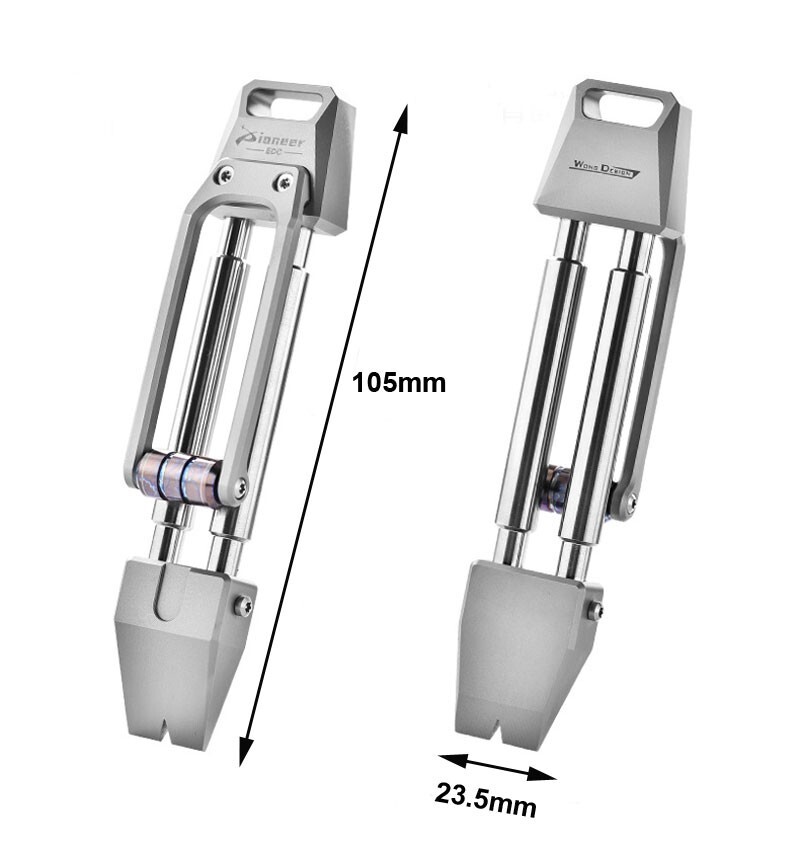 TC4 Titanium Alloy Pocket Multi-tools Crowbar Portable Outdoor EDC Pry Bar Tool
