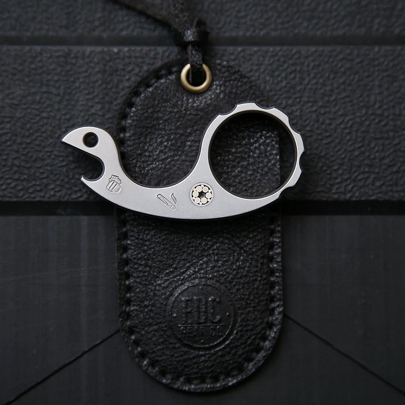 EDC Snail Tactical Multifunctional Tool/Pendant Titanium/Red copper/Brass