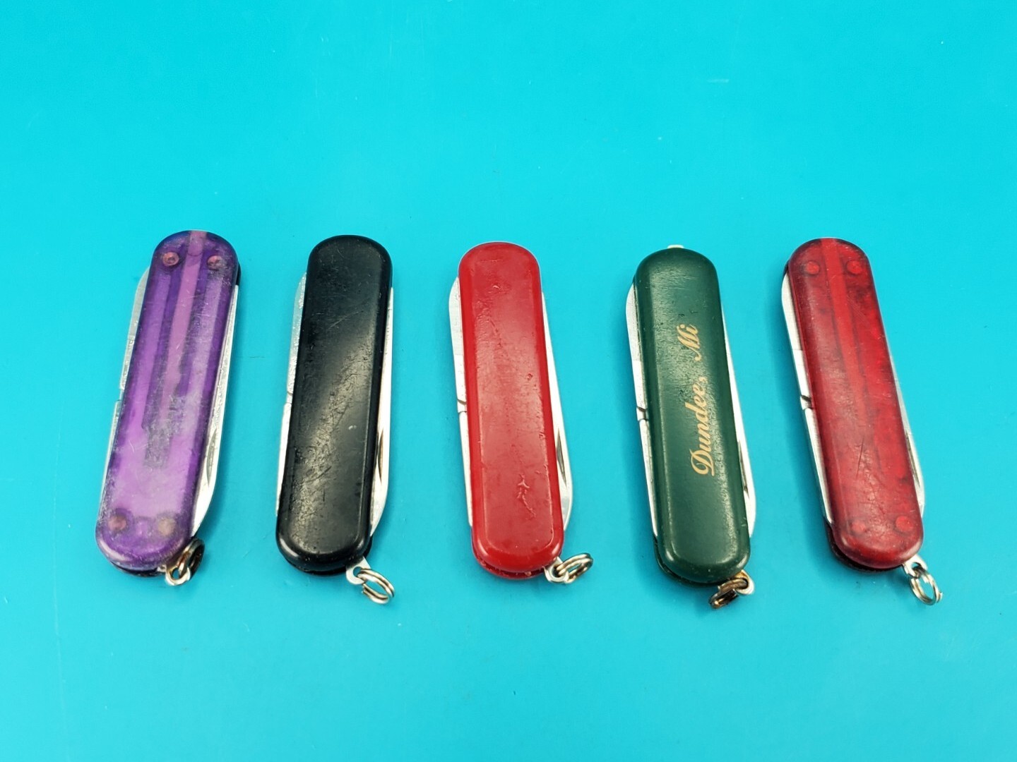 Lot of 5 Wenger Esquire Swiss Army Knife Multi Tools!
