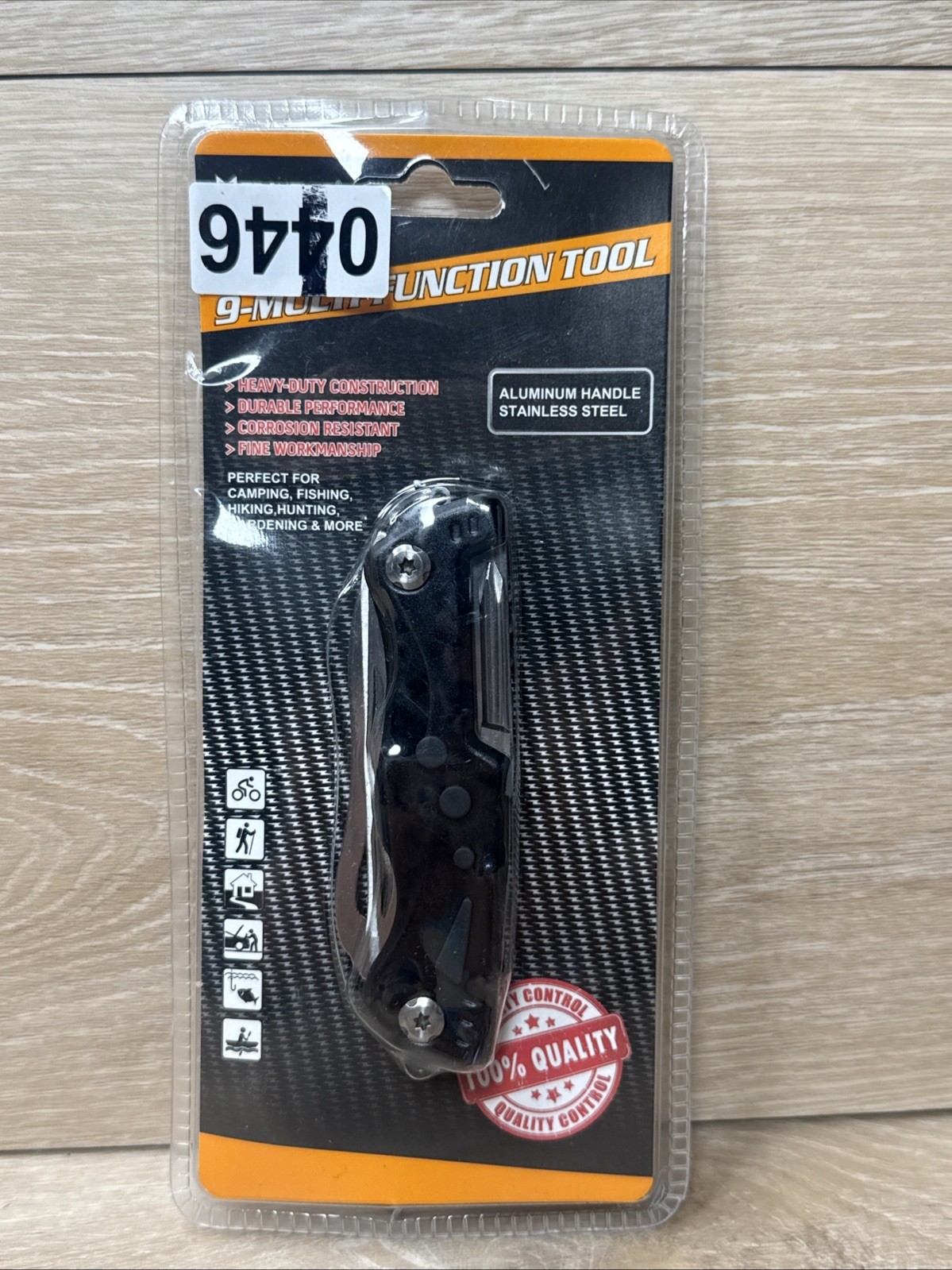 9-in-1 Multifunction Tool Folding Pocket Knife Stainless Steel