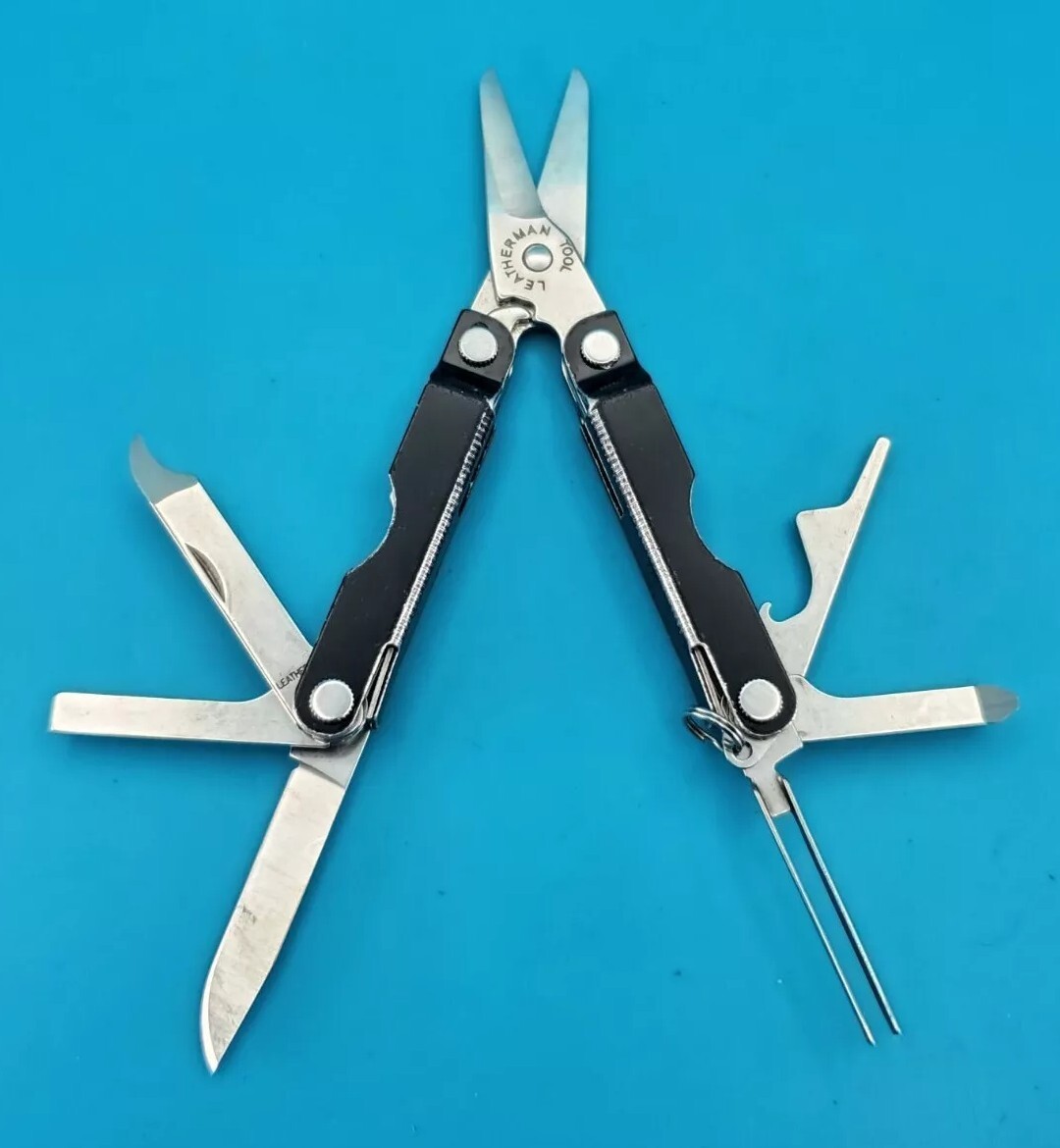 Leatherman Micra Multi-Tool, Knife, Scissors, Key Ring, Black!