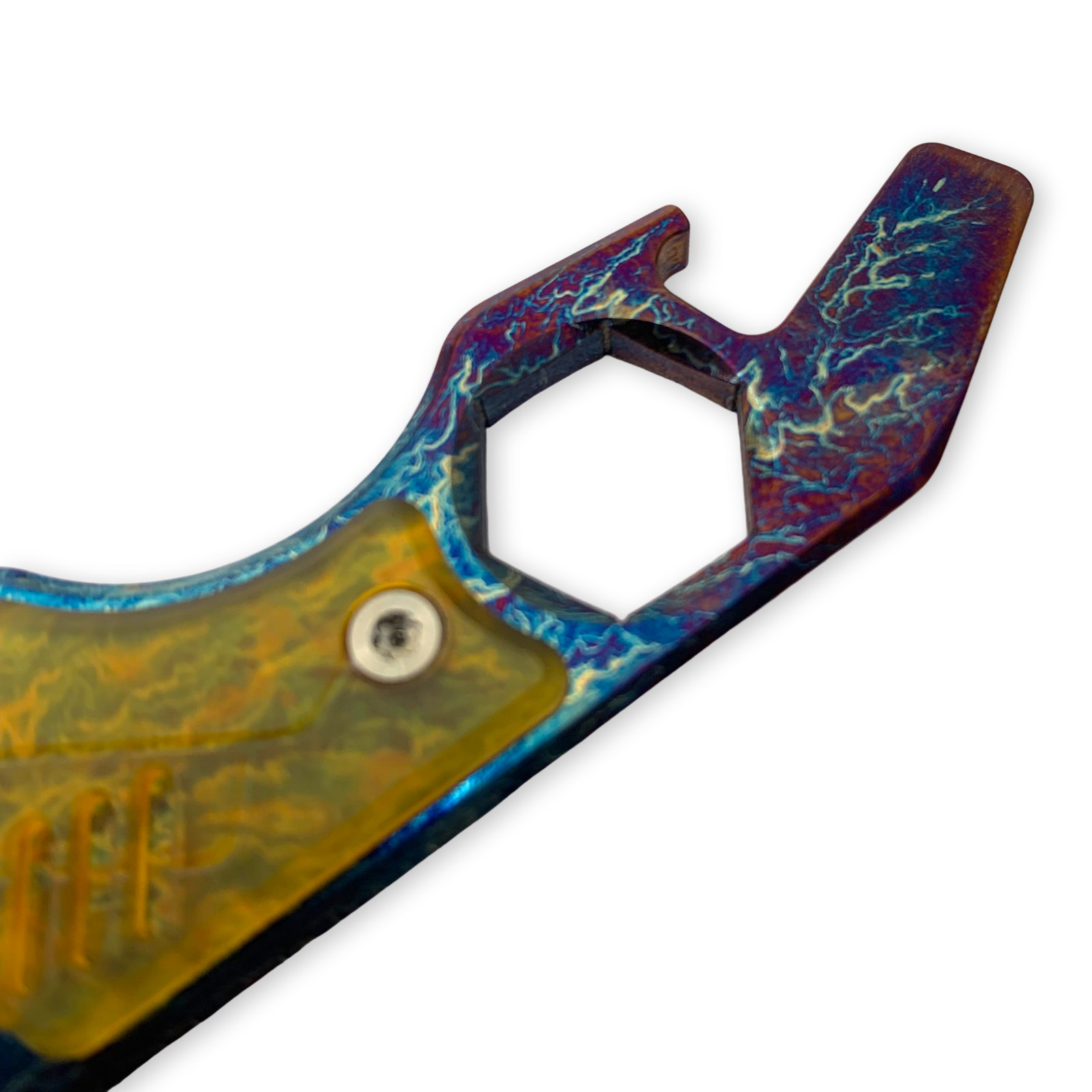 YJGDCN RIHE EDC PRY Bar TOOL TC4 TITANIUM inlay PEI BODY YJEDC09-Color-DIY