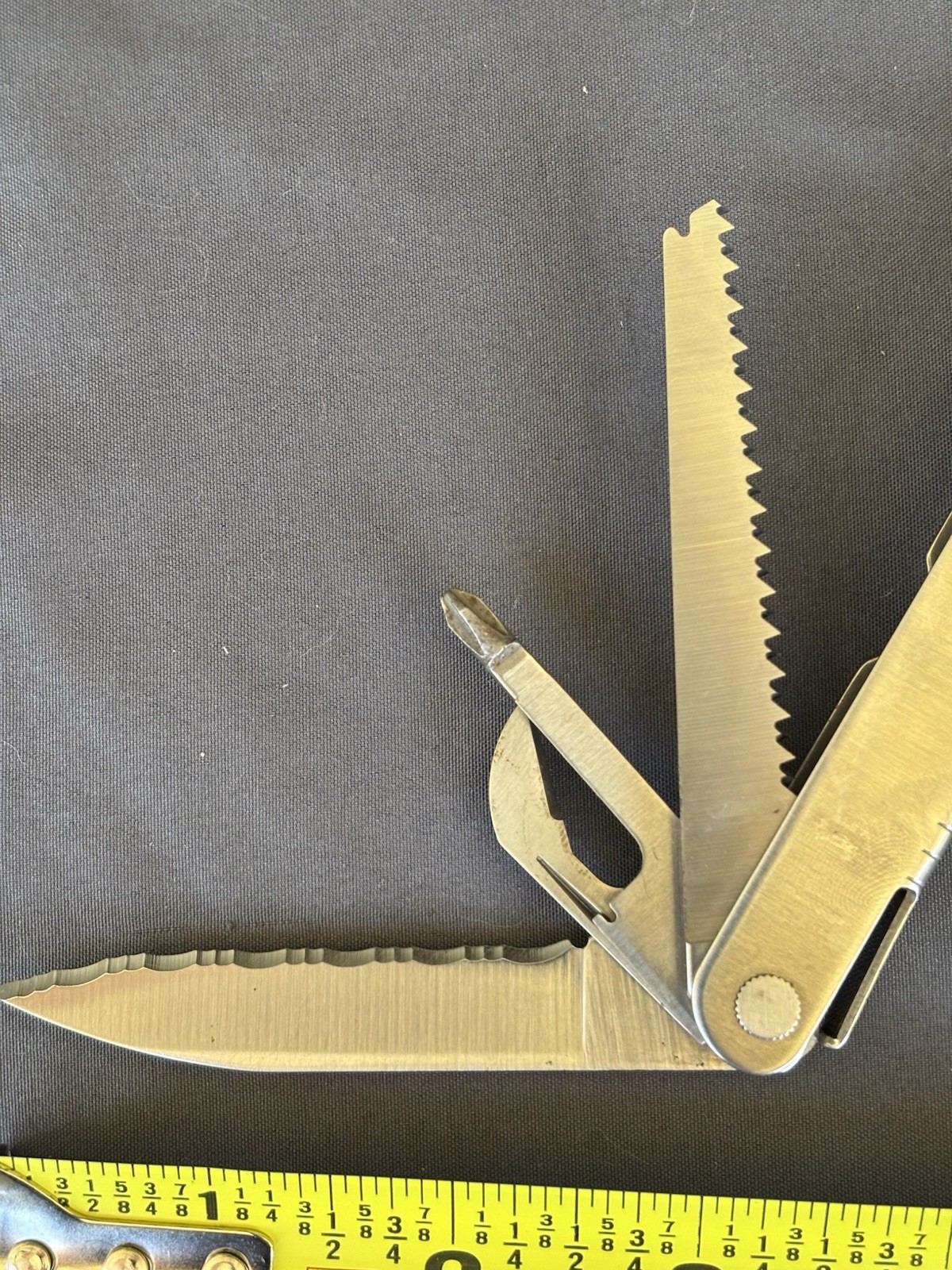 Leatherman Super Tool PAT PEND Early Version Multi Tool w/ Leather Sheath USA