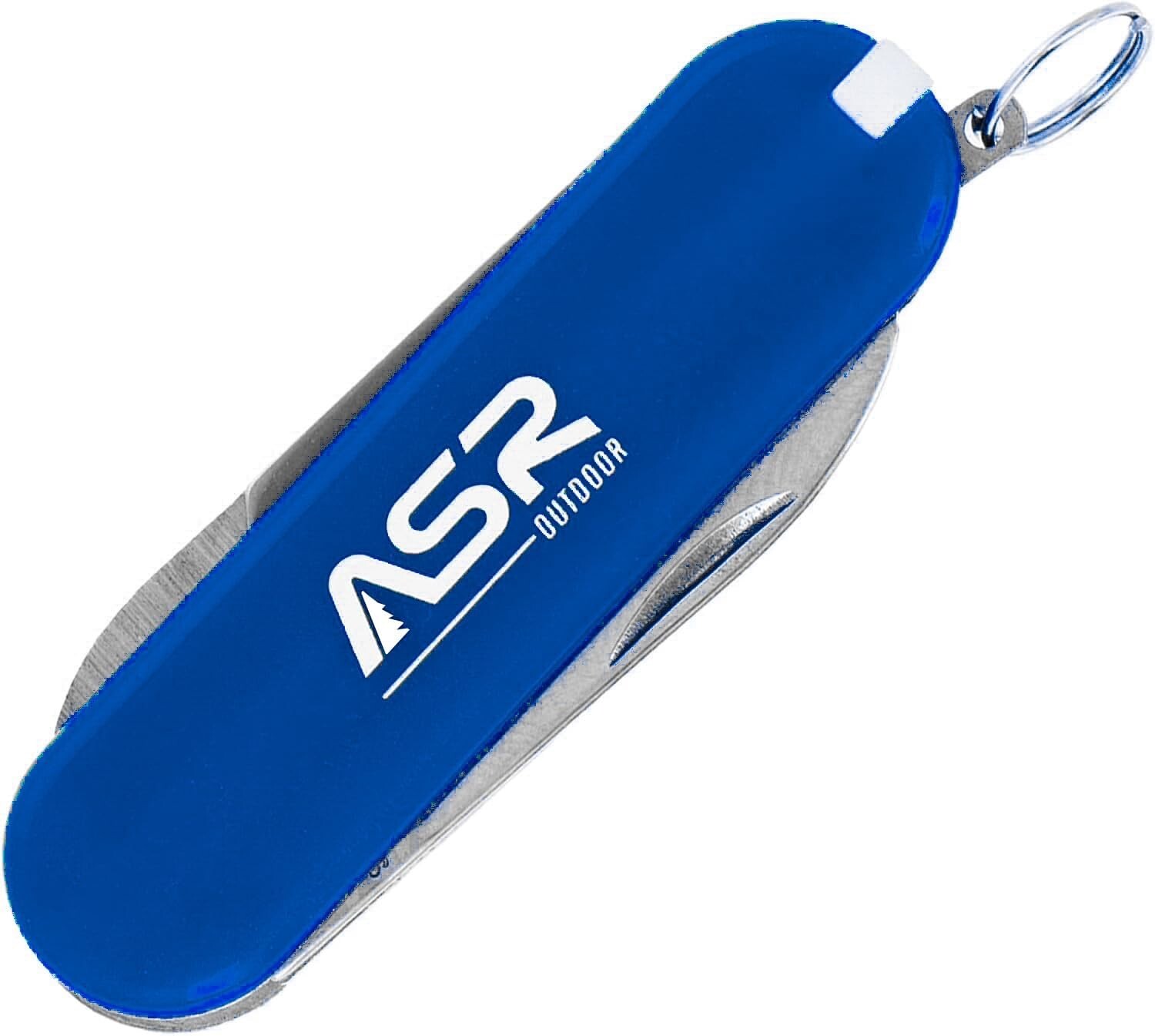 ASR Outdoor Mini EDC Small Pocket Knife Multi Tool – LOGO Blue
