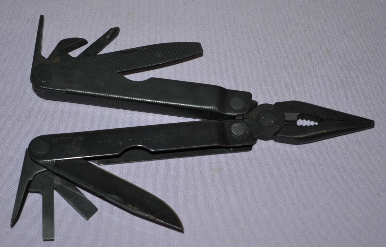 Vintage Leatherman Black Oxide Tool Multi-Tool Knife & Other Tools USA — Rare