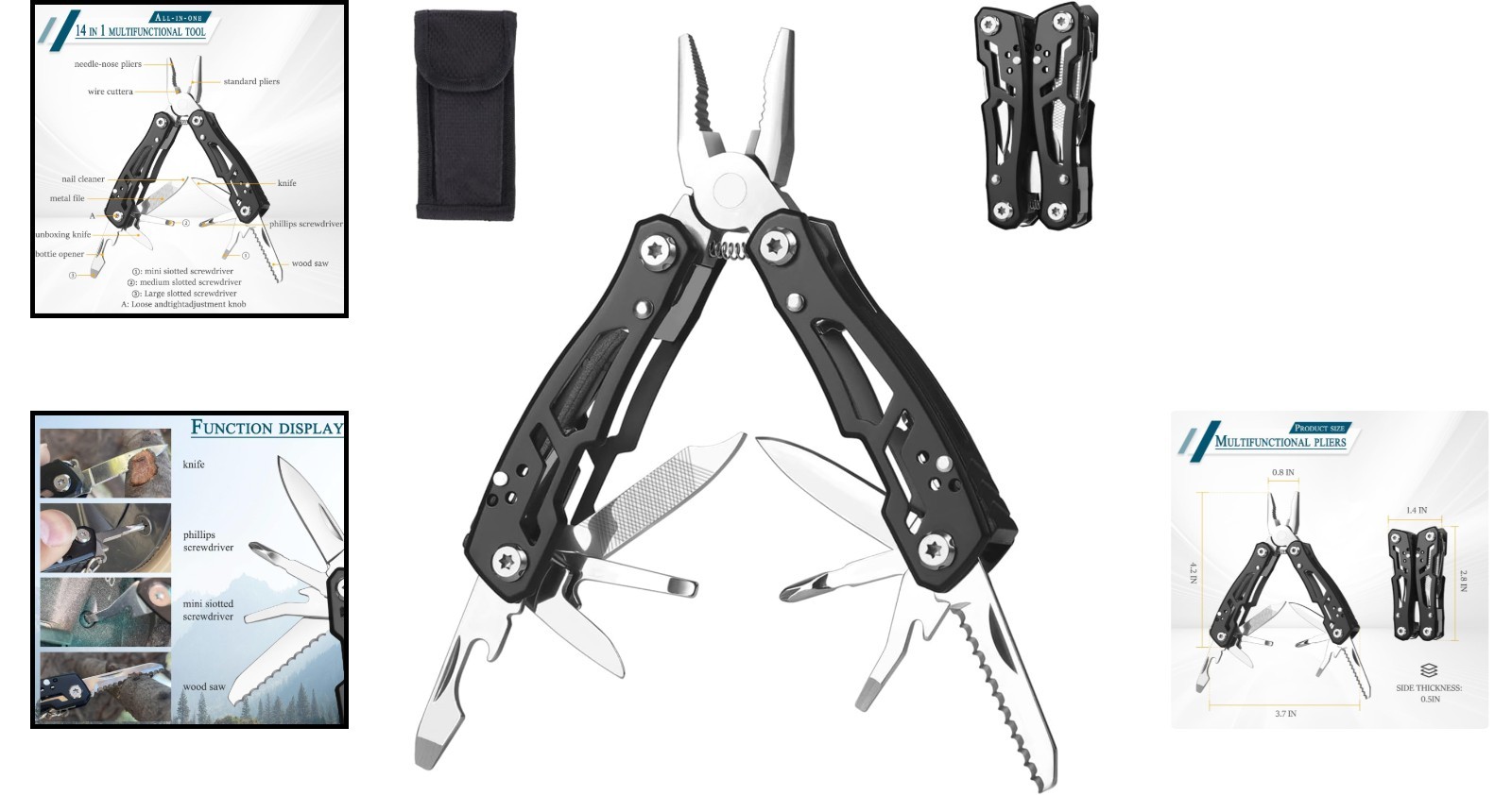 Lightweight and Sturdy Mini Multitool Pliers – Perfect for Camping & Repairs