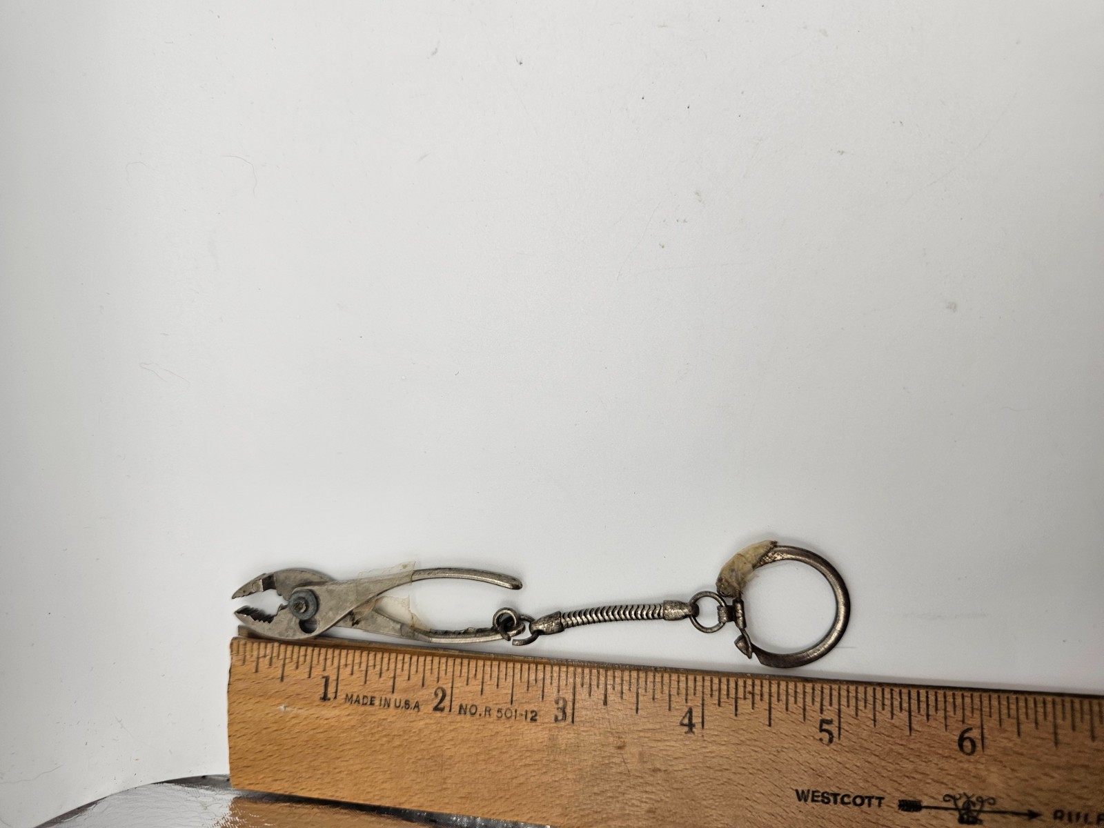 Mini Pliers Keychain Tool Metal Spring Chain 5 Inch Heavy Wear Corrosion