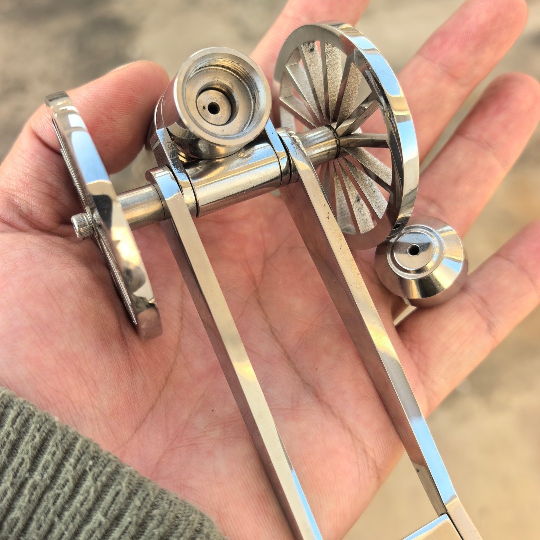 Stainless steel Handicrafts Retro European artillery Model EDC Toy