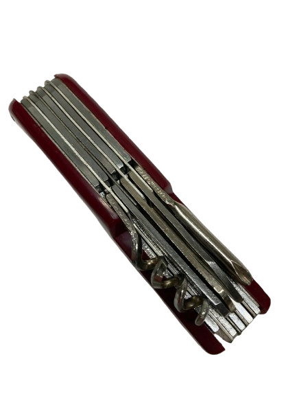 13-Function Red Camping Knife (New, Dealer Old Stock Circa 1998) K-5011R