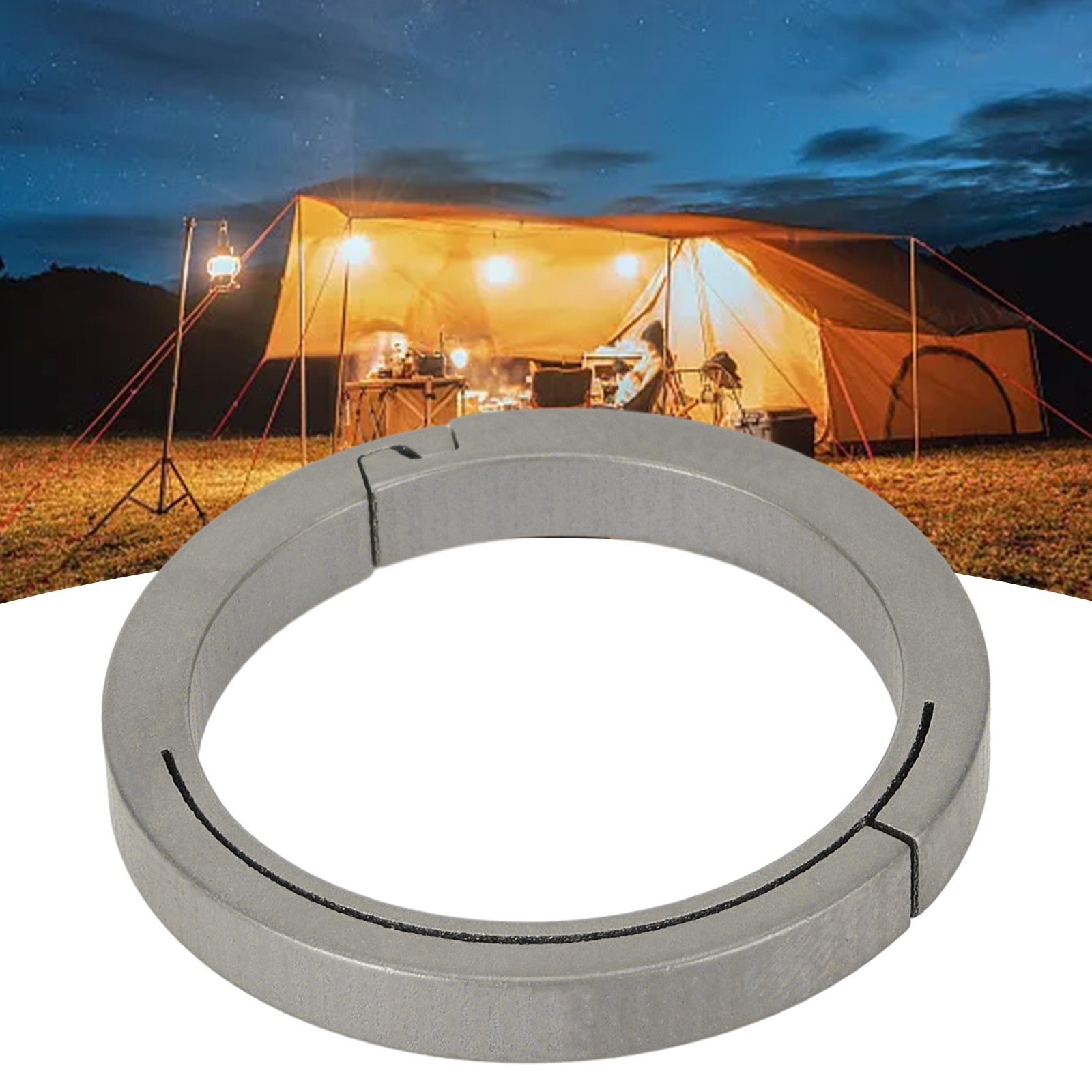 Light Weght Key Ring Side Pushing Key Organizer Slim Shape Smooth Edge Brand New