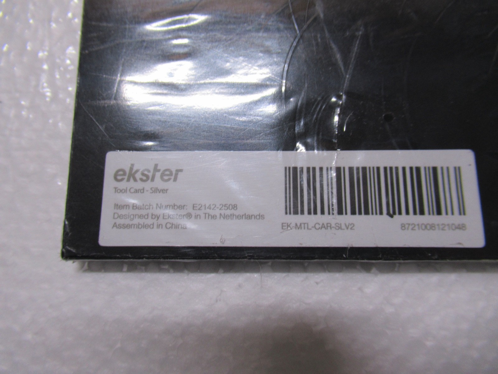 EKSTER WALLET TOOL CARD 7 IN 1 – 304 STAINLESS STEEL SILVER NEW SEALED