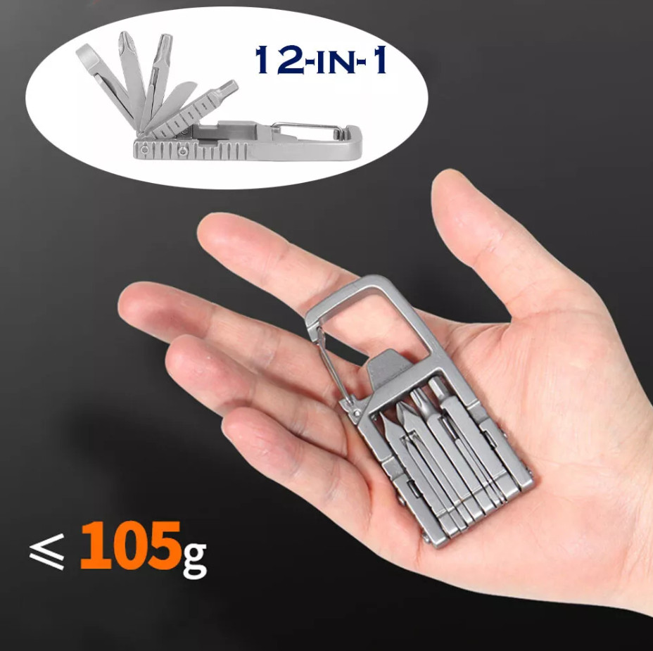Outdoor Stainless Steel Multi Tools Card Bottle Opener Keychain EDC LittleHelper