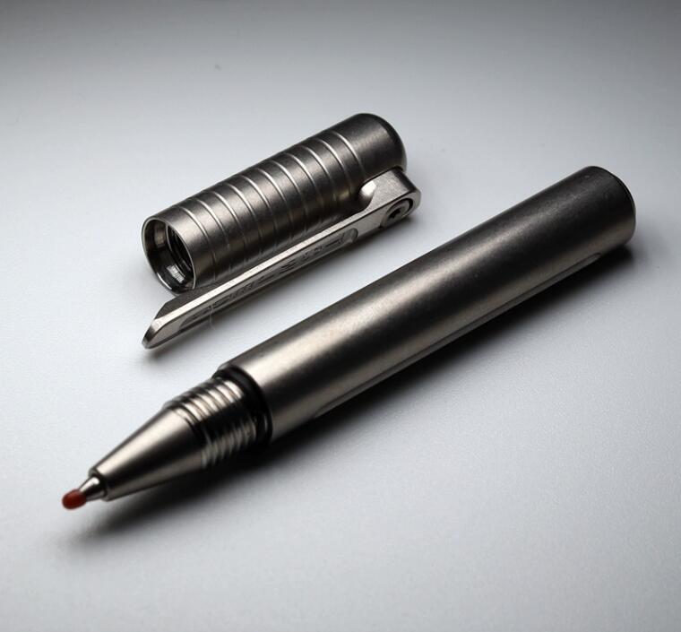 New EDC Titanium Alloy Signature Pen Outdoor Mini Writing Multi Tool Pen Gift