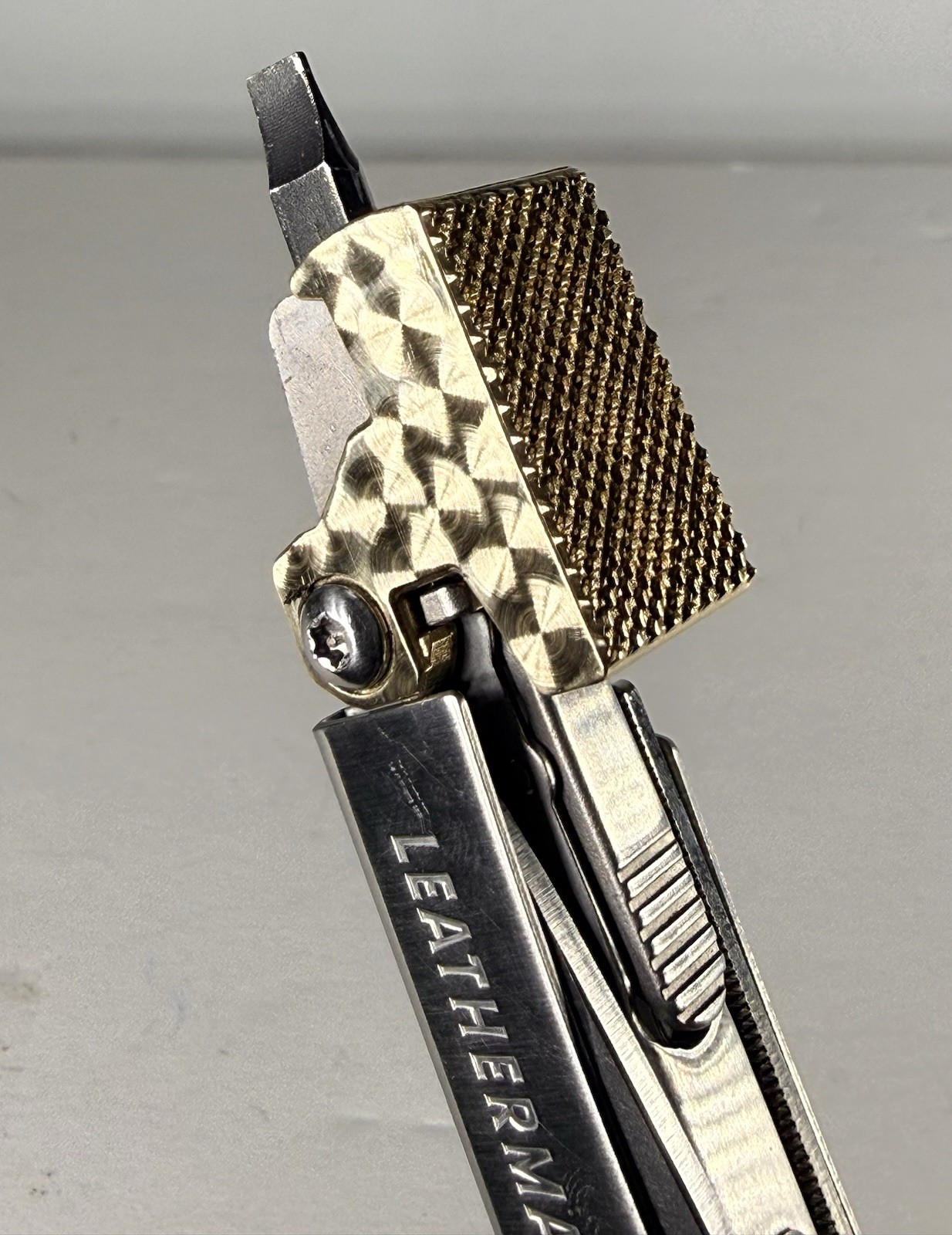 For Leatherman Wave +, BRASS Hammer Head,SPECIAL EDITION,tactical,military