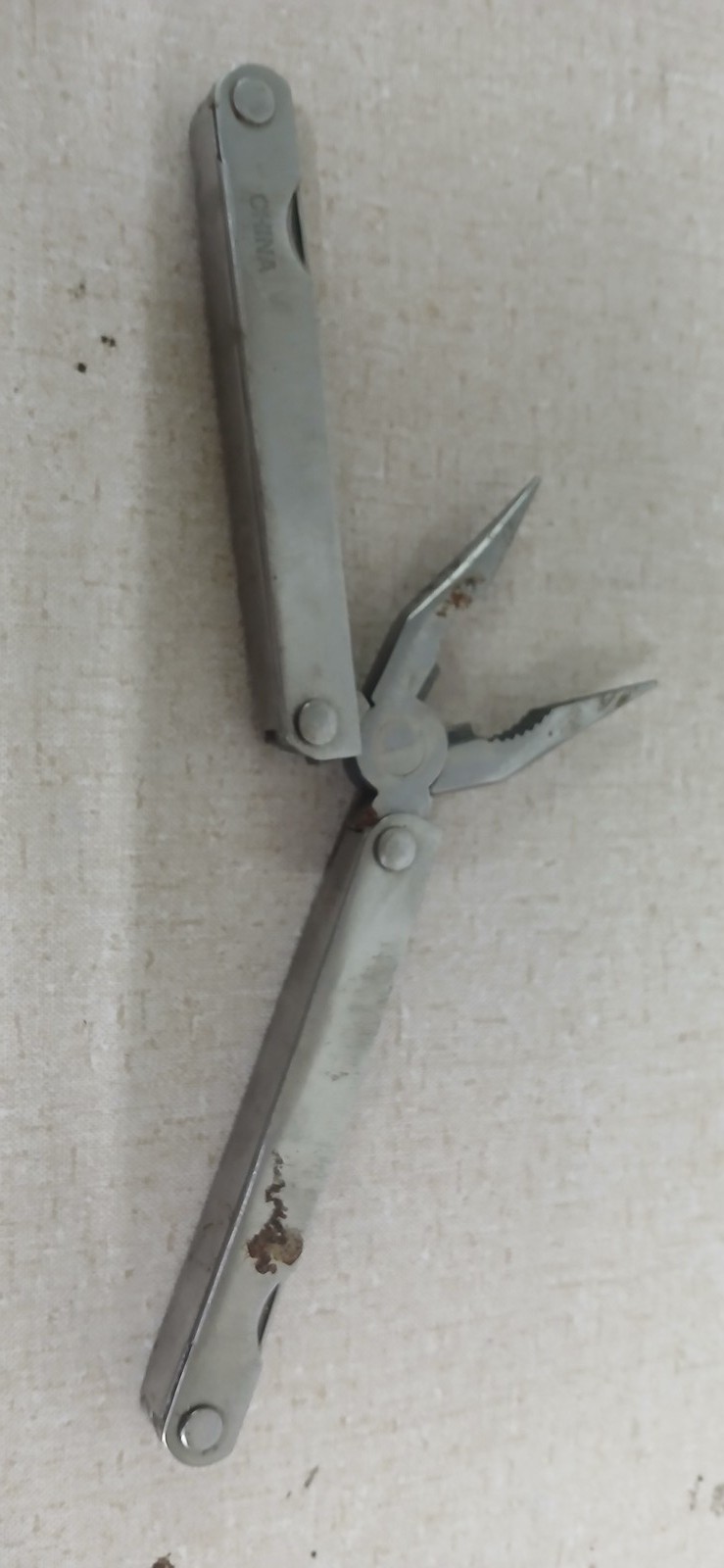 MINILESS Stainless Steel Multi-Tool Pliers, Used, Silver, Made in China