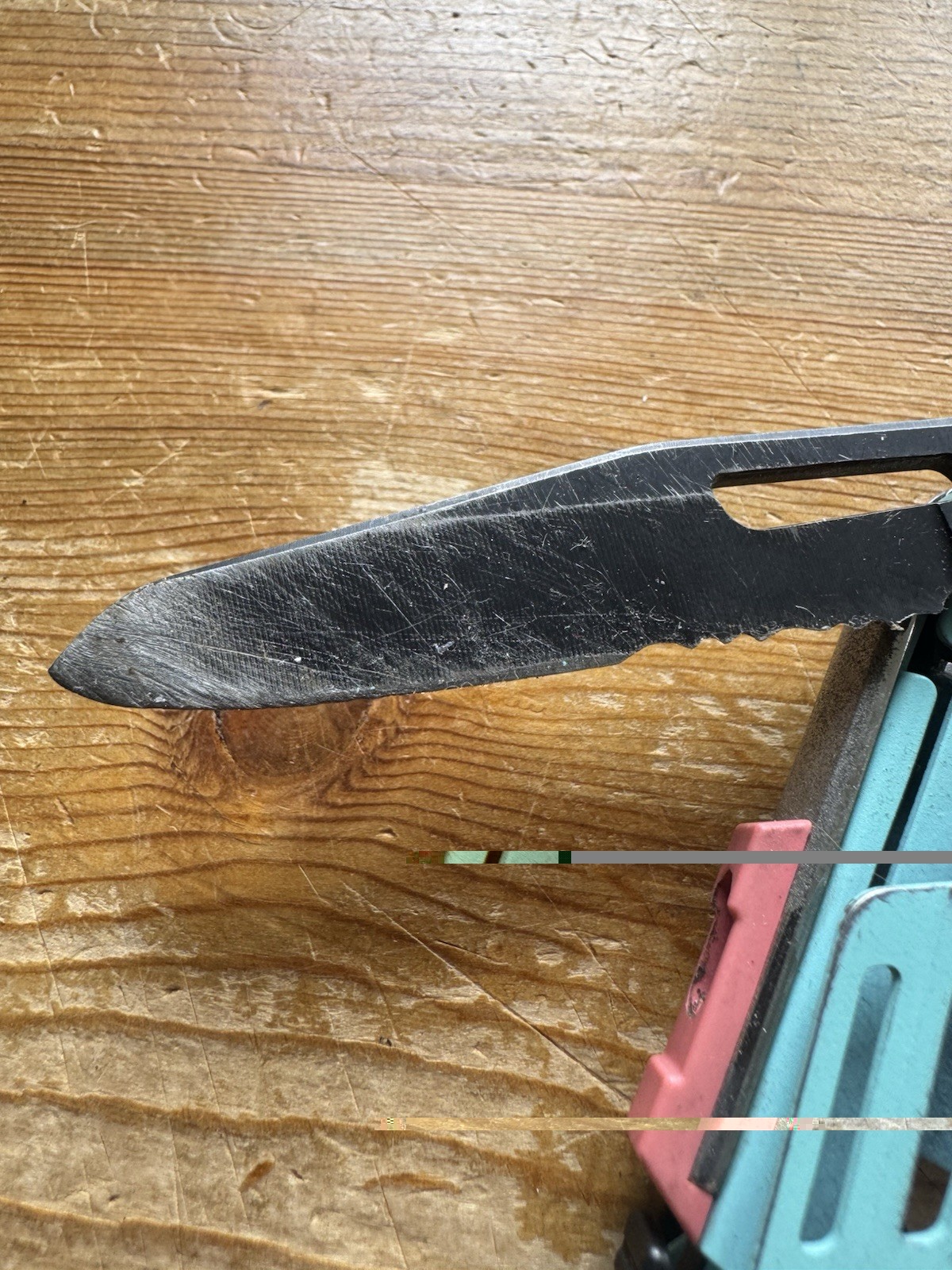 LEATHERMAN SIGNAL Coyote Aqua/Black USA Combo Blade 19 Tools – Used Ferro Rod